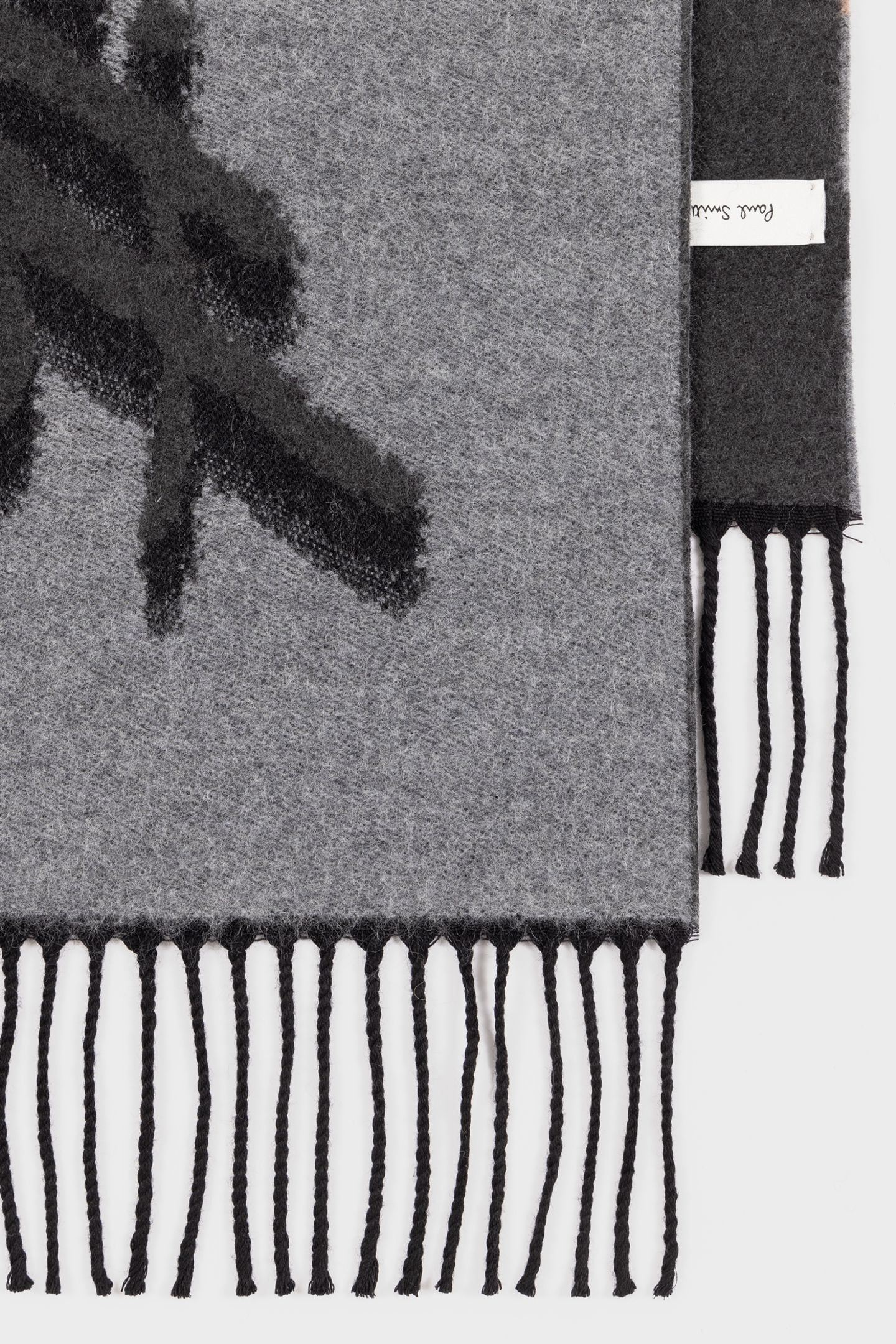 MEN SCARF LOGO JACQUARD SLATE 2