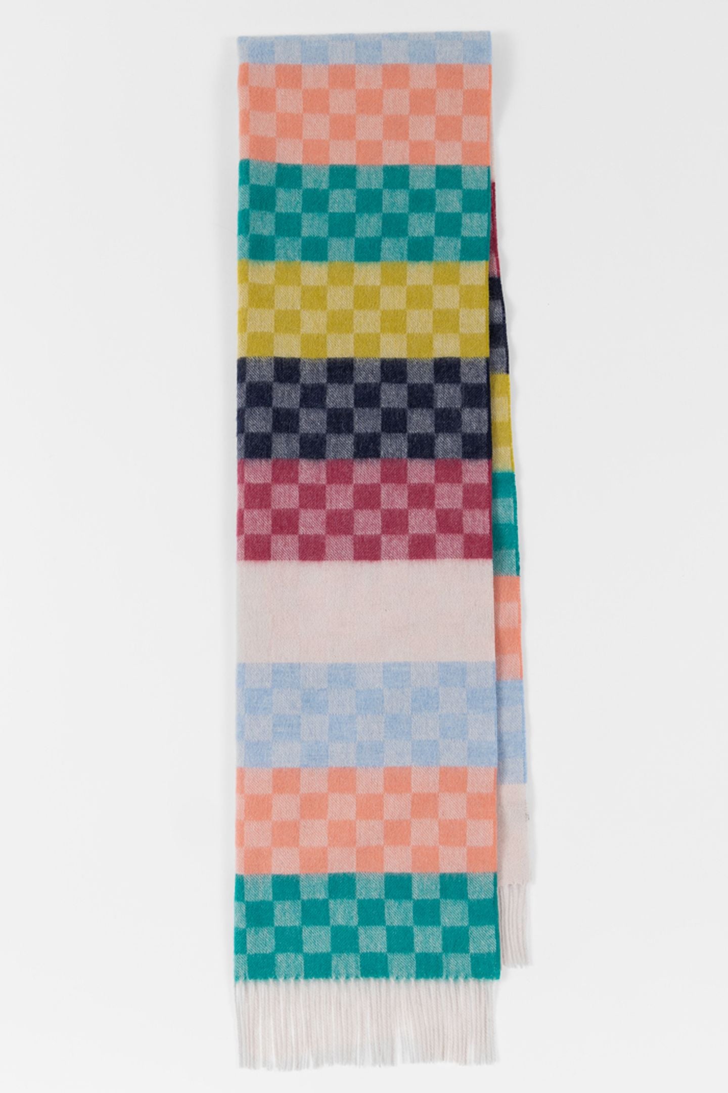 WOMEN SCARF CHCKBRD SWIRL SWIRL 4