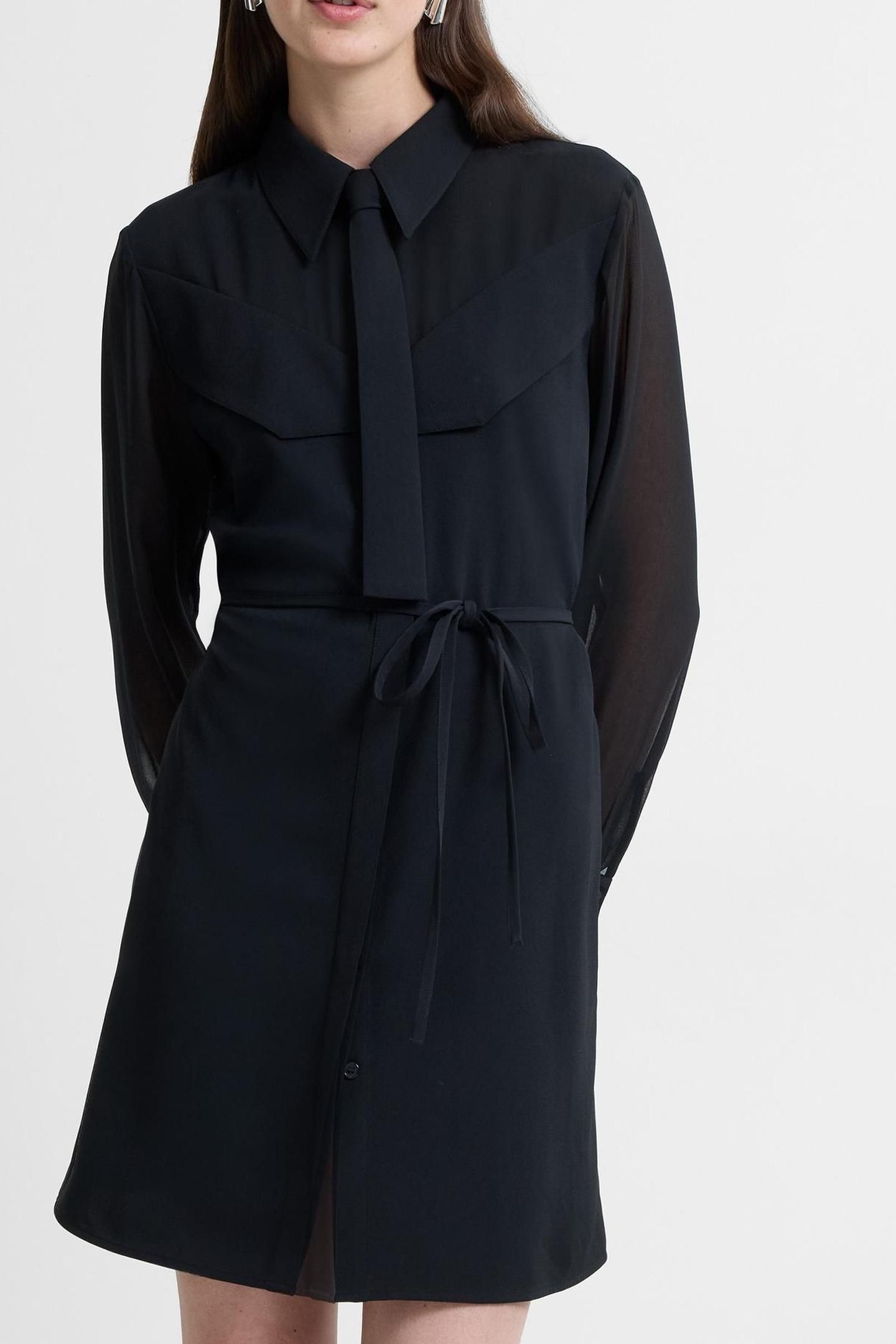 AREZZO TIE NK SHIRT DRESS BLACK 3