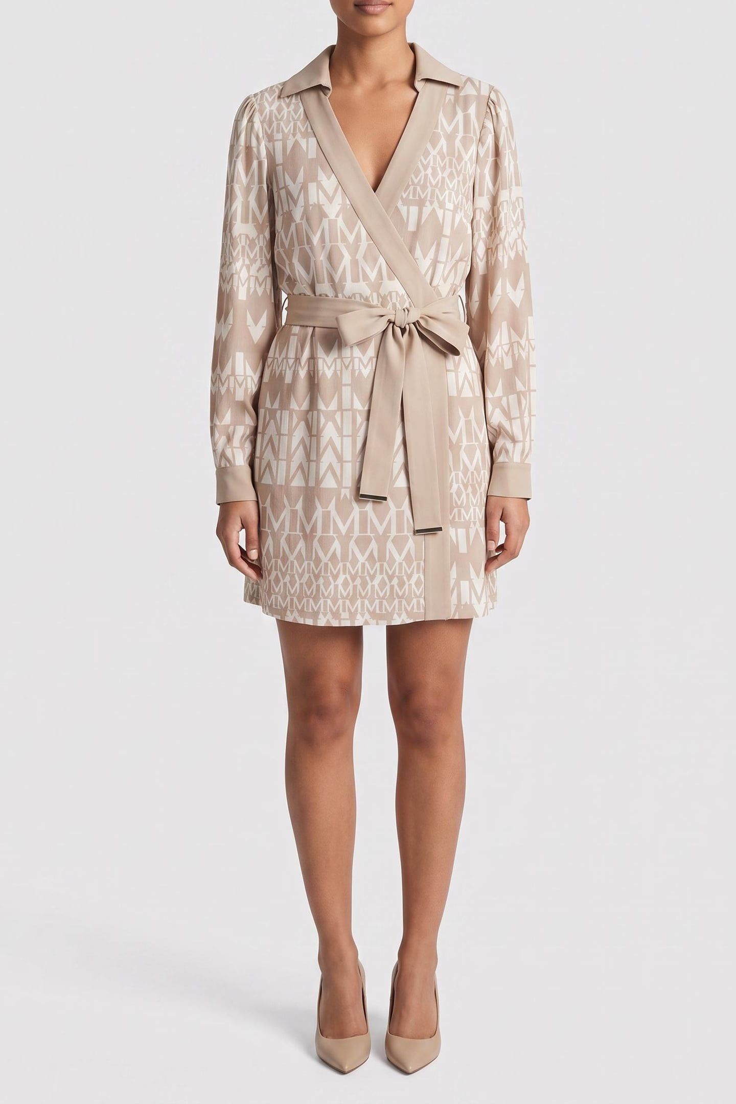 BRITNEY WRAP LS SHOR GEOMETRIC MONOGRAM B 1
