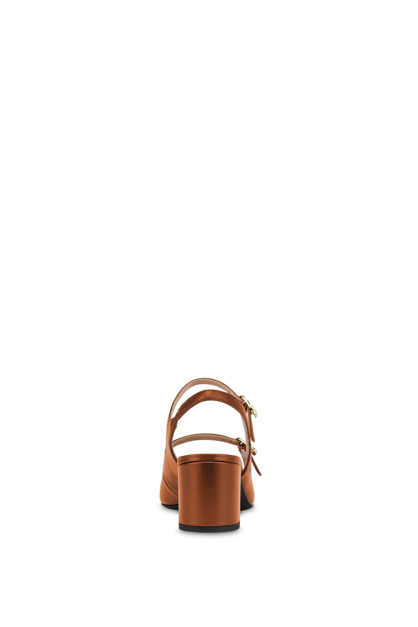 LOVE MOSCHINO PUMP WITH STRAP BROWN 4