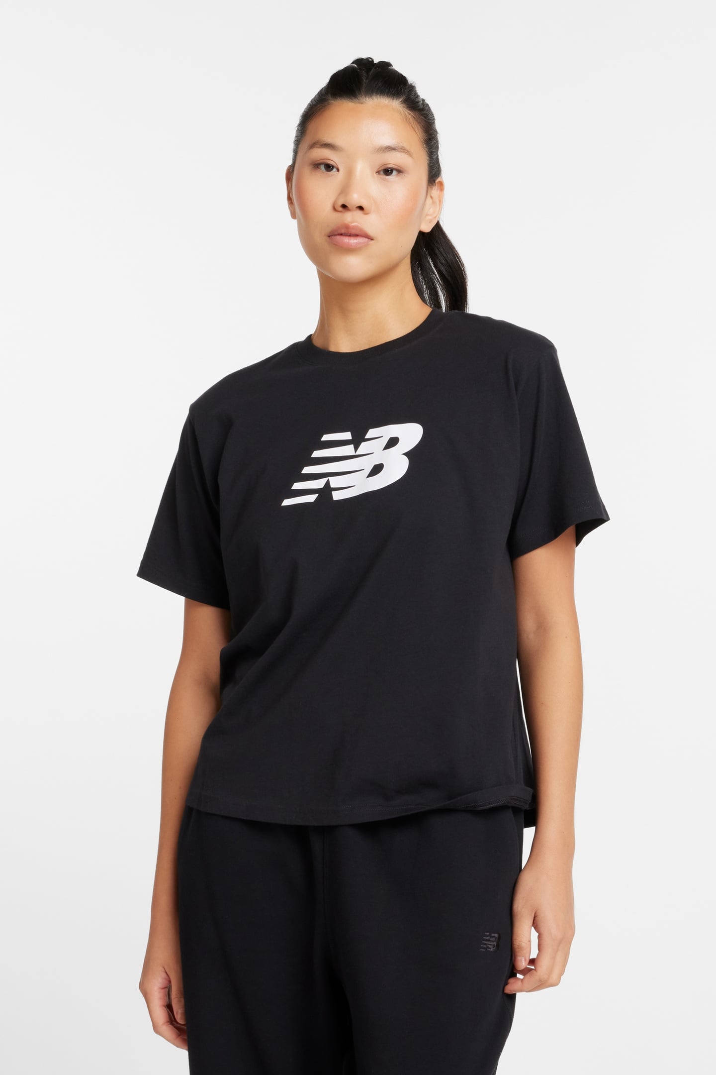SPORT JERSEY RELAXED LOGO T-SHIRT BLACK 2