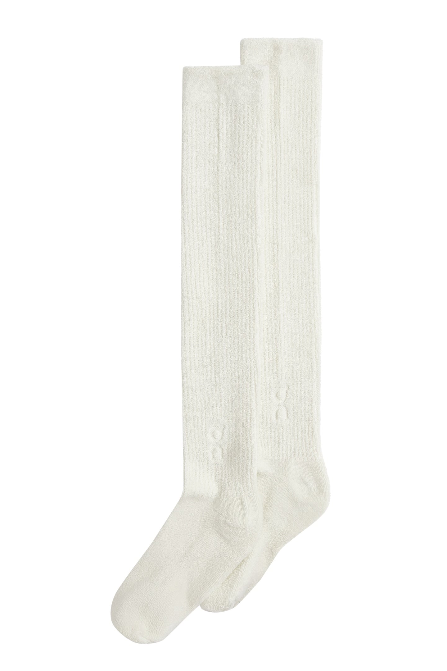 TERRY SOCK KNEE HIGH 1 UNISEX IVORY 1