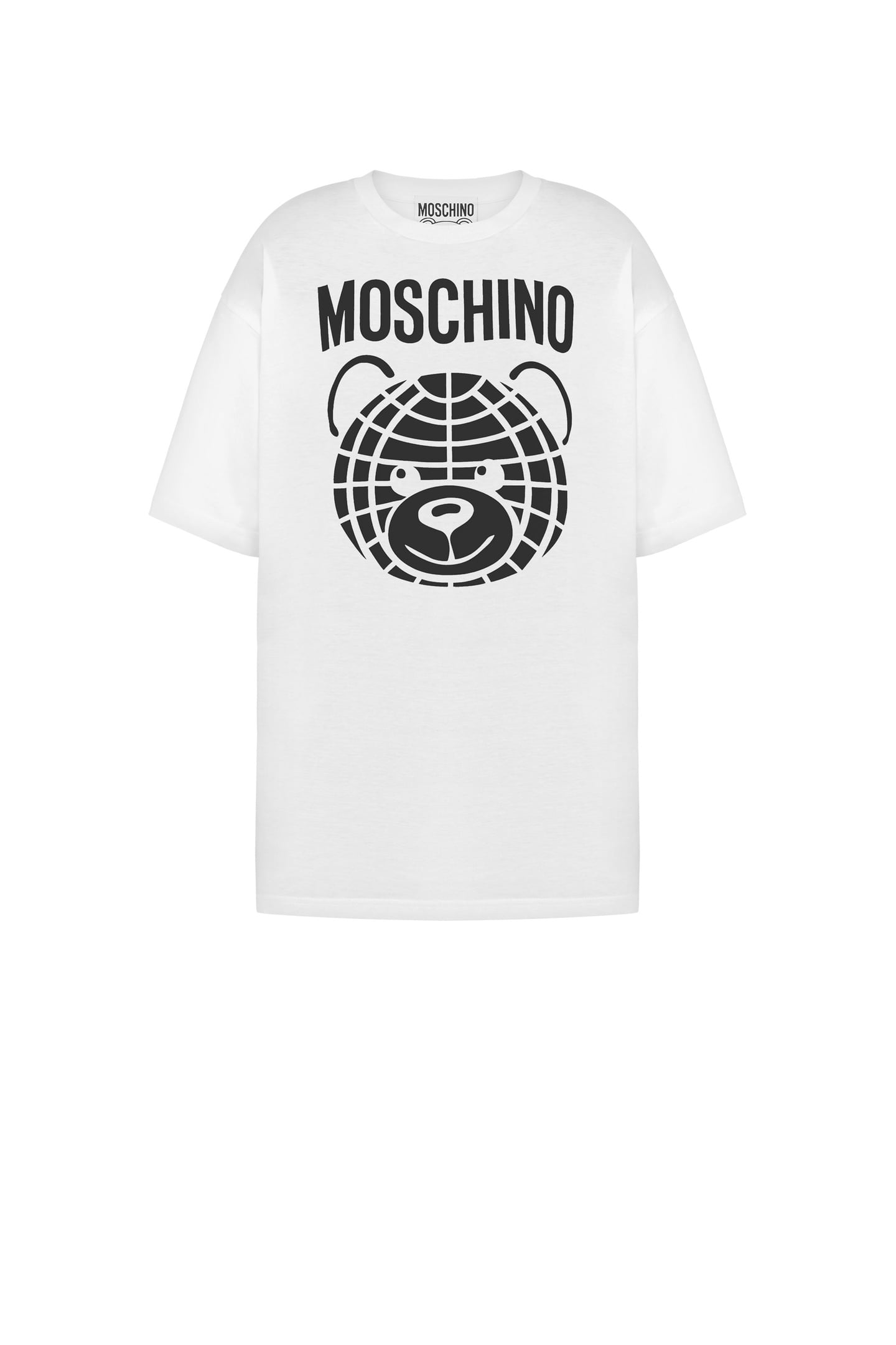 MOSCHINO TEDDY BEAR ORGANIC JERSEY T-SHIRT WHITE 3