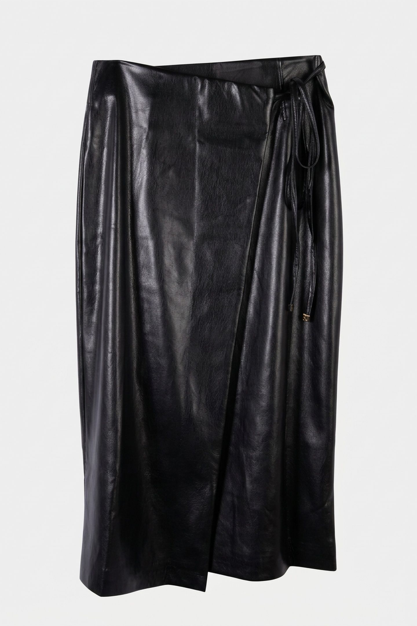 GLADYS WRAP SKIRT JET BLACK A996 3