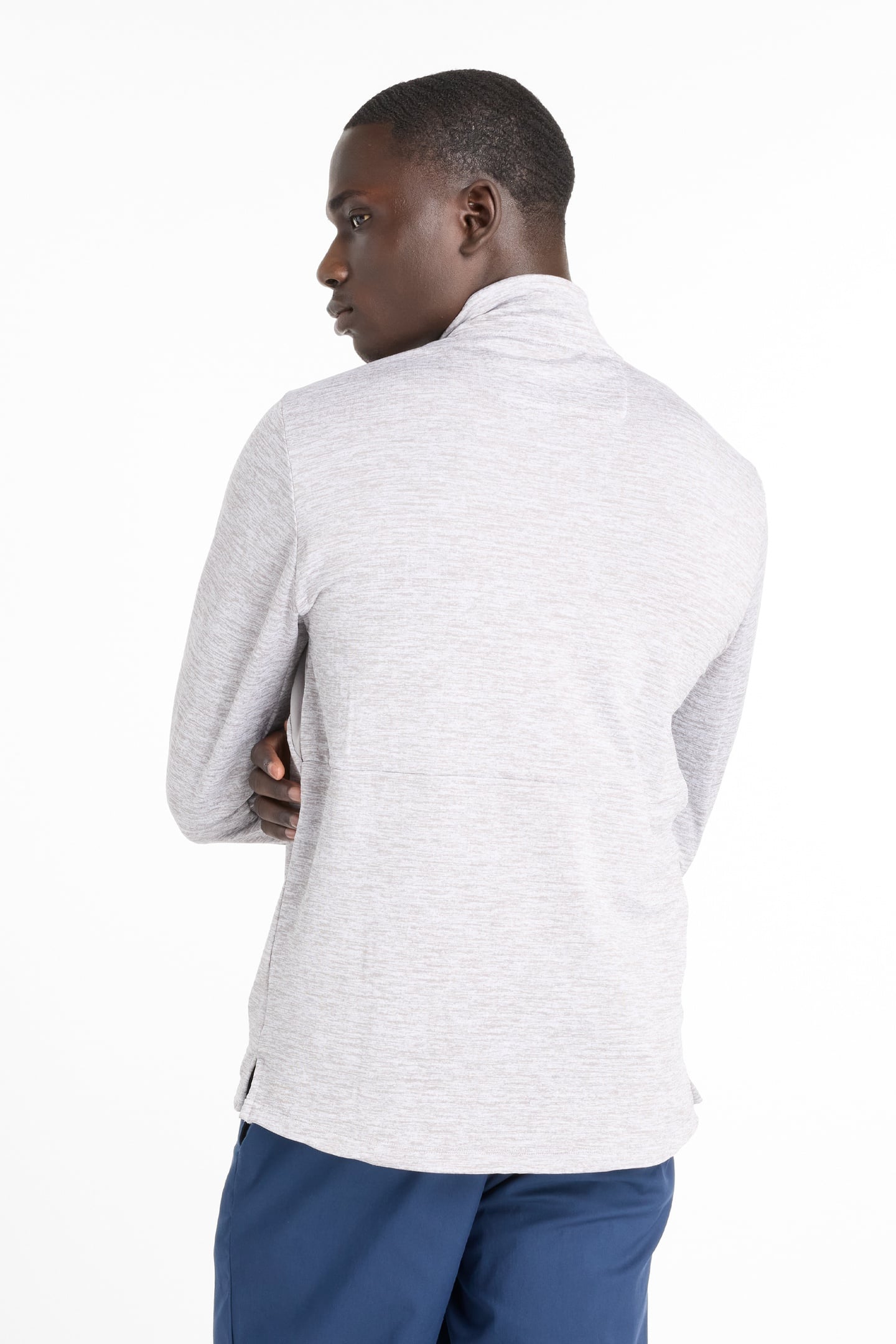 RC ESSENTIAL HEAT GRID 1/2 ZIP ATHLETIC GREY 6