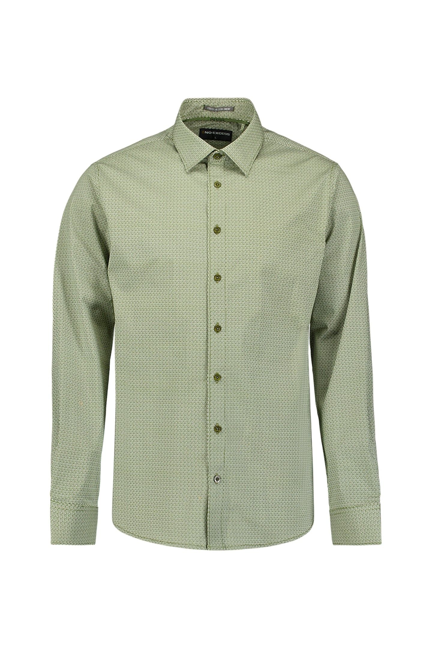 SHIRT STRETCH ALLOVER PRINTED MOSS 5