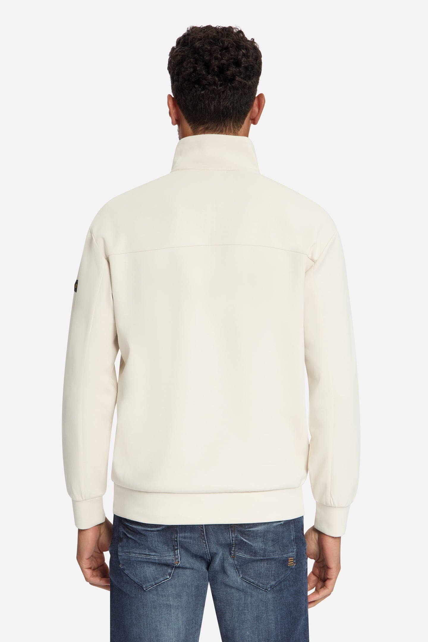 SWEATER HALF ZIP STONE 4