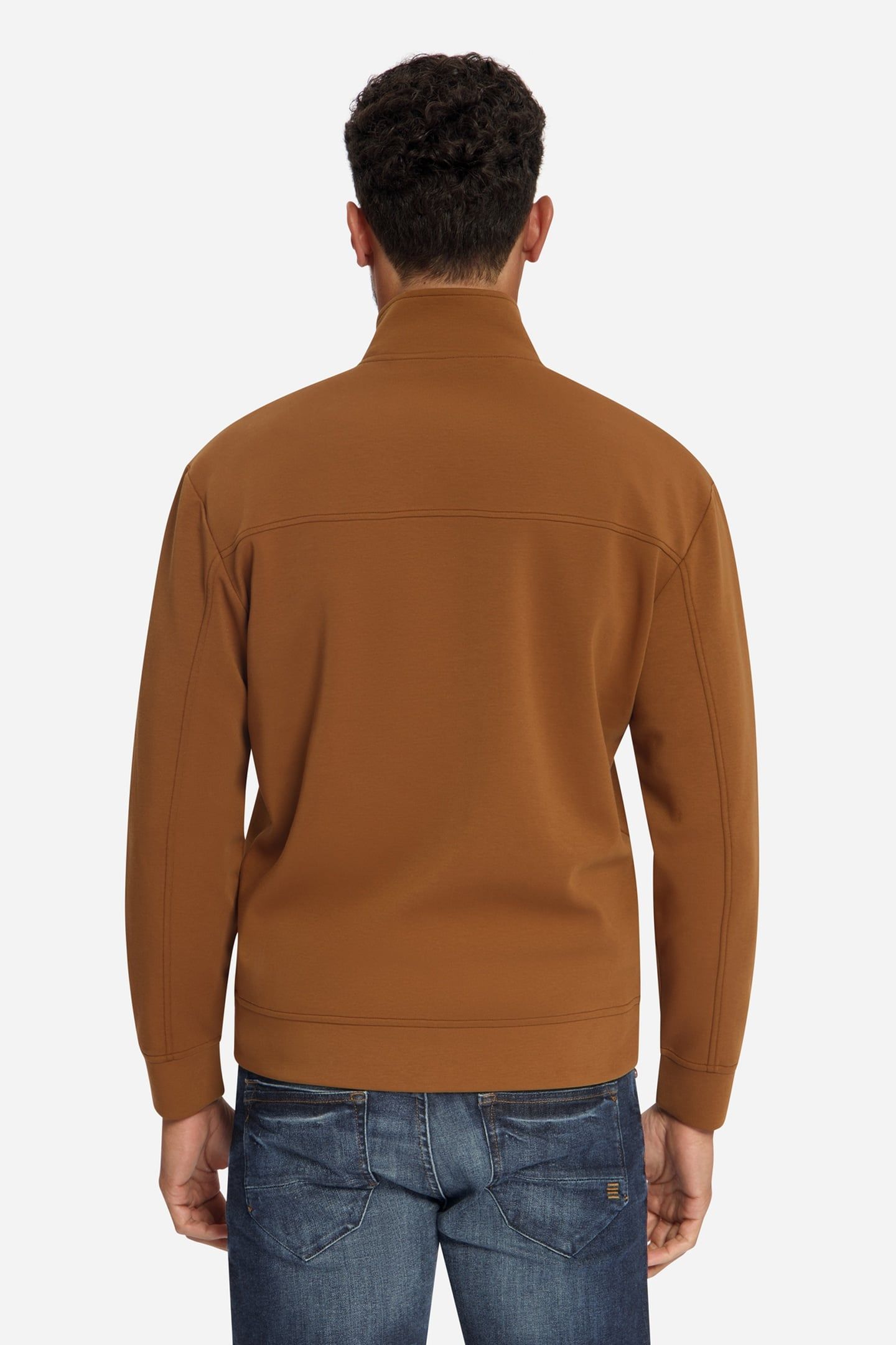 SWEATER FULL ZIP CARAMEL 3