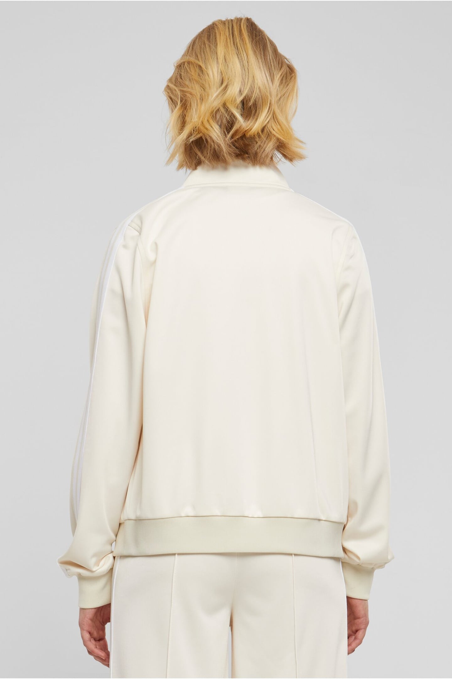 LADIES RETRO TRACK JACKET WHITESAND 2