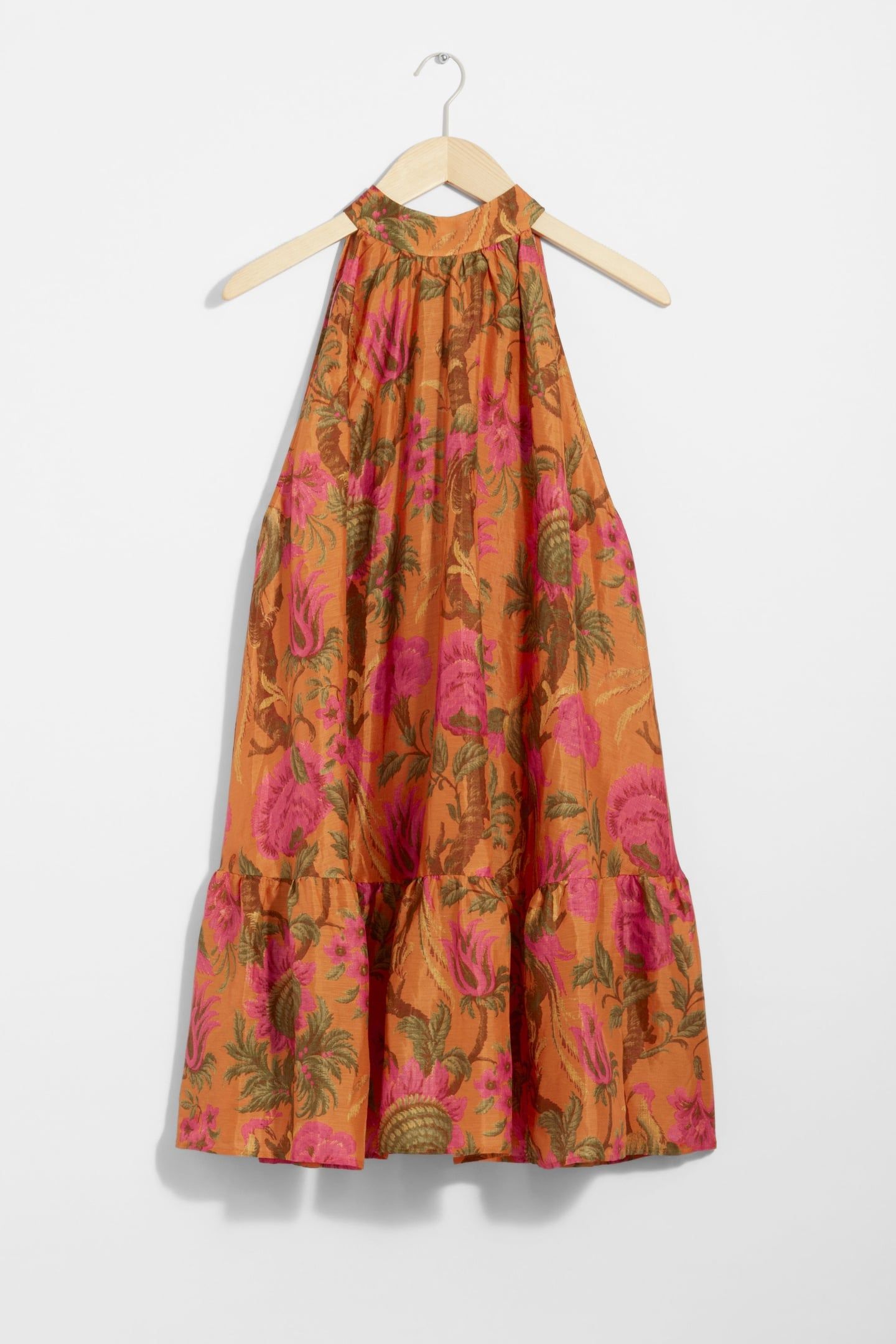 LA TASHA AOP DRESS ORANGE 3
