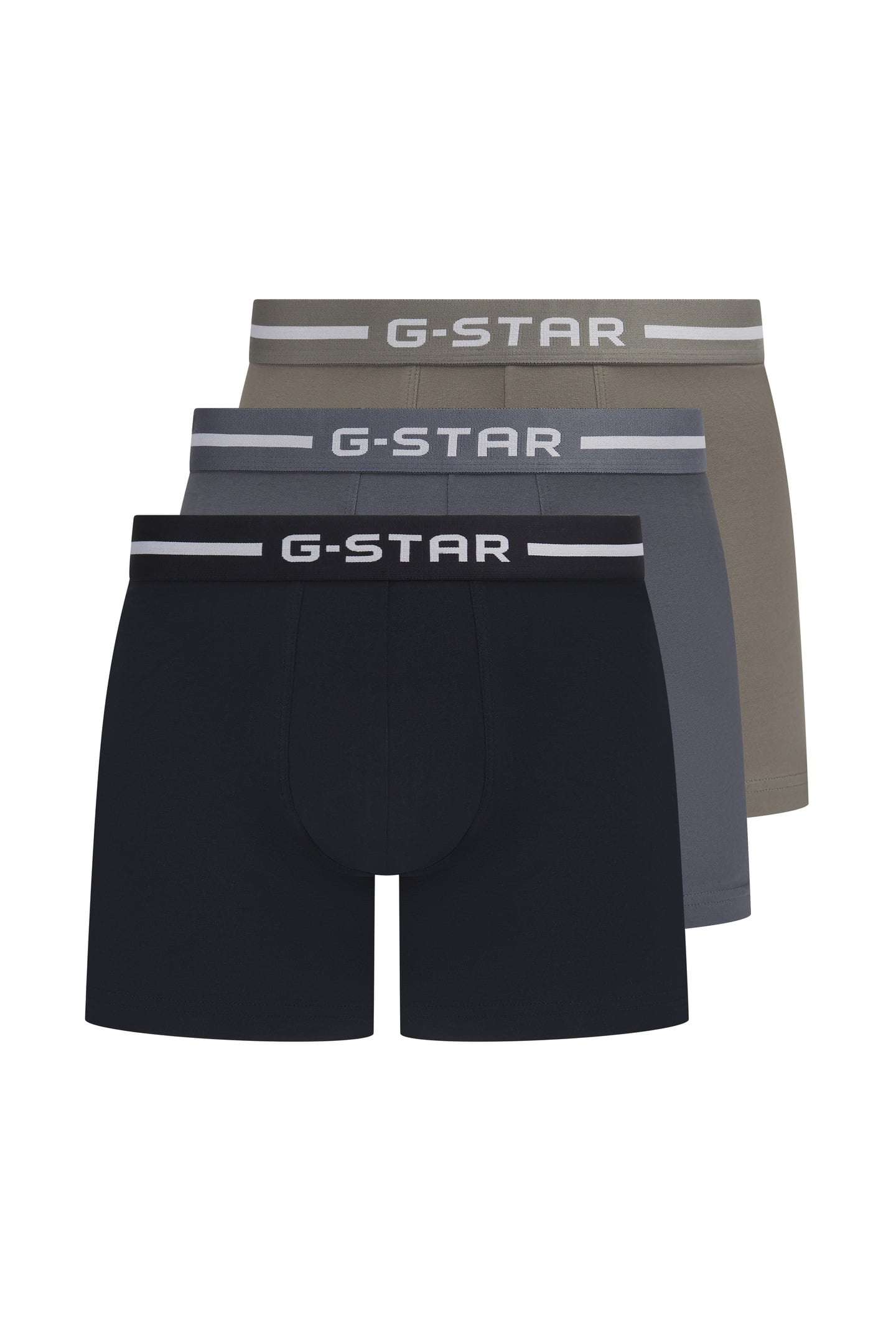 UNDERWEAR ACRE 3 PACK TRUNKS NAVY - ELEPHANT - TURBULENCE 1