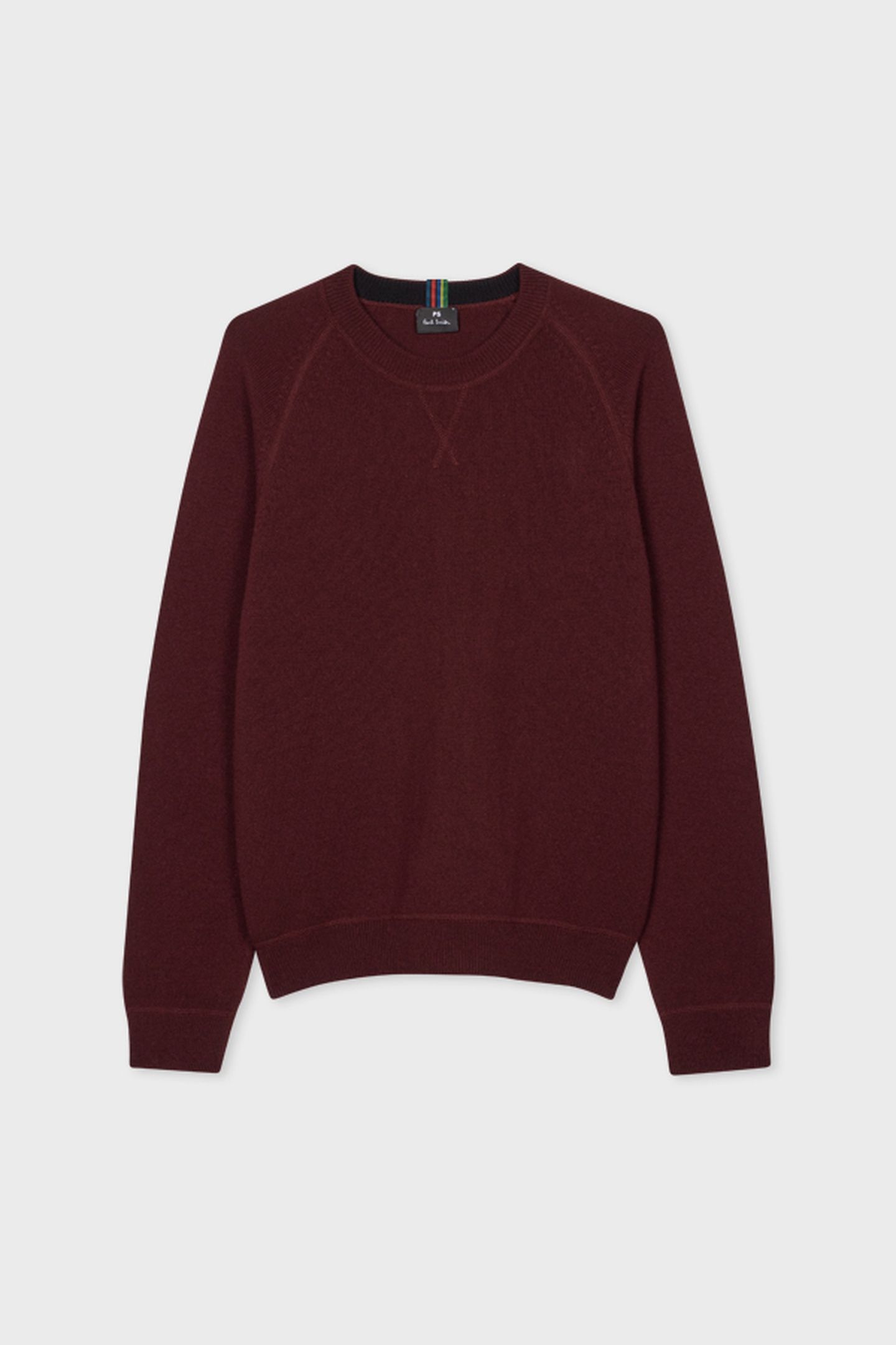 MENS SWEATER CREW NECK BURGUNDY/ BORDE 1