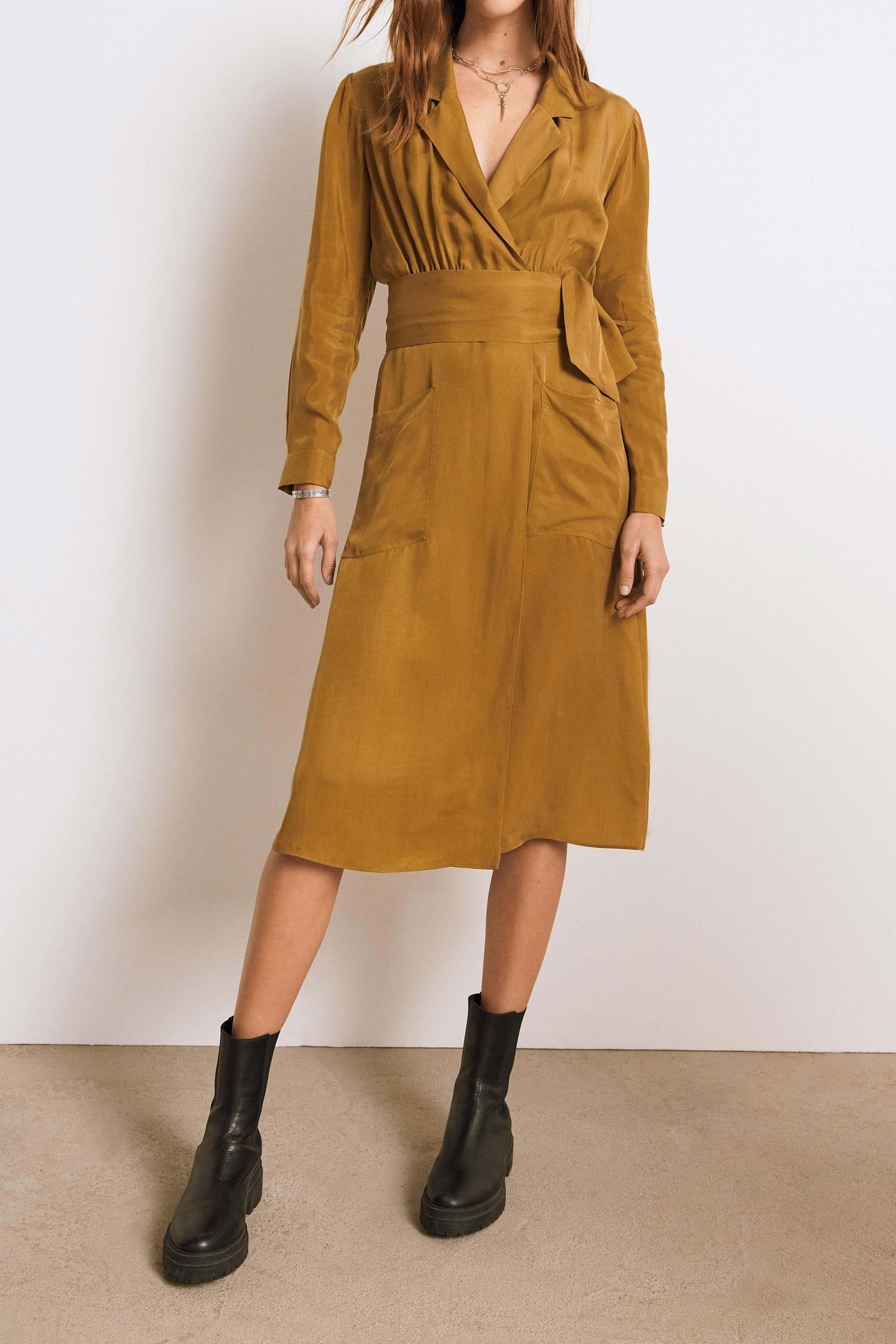 MID-LENGTH DRESS CAMEL 1