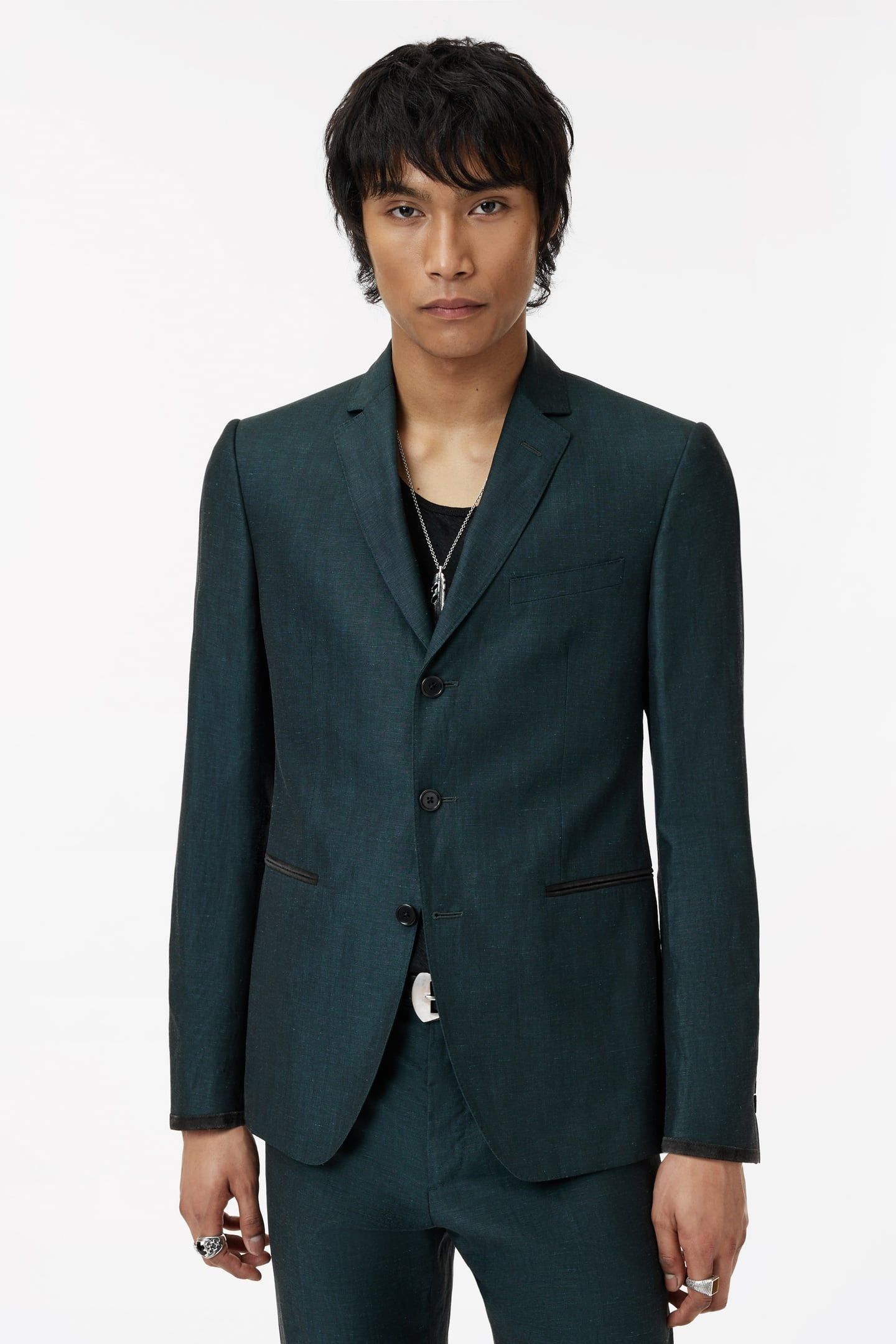 MARONI JACKET - AUSTIN FIT - NOTCH LAPEL MOSS 1