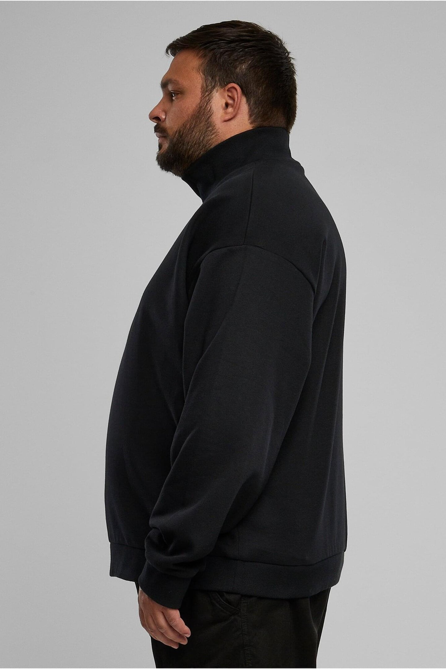 HIGH RIB NECK CREW BLACK 7