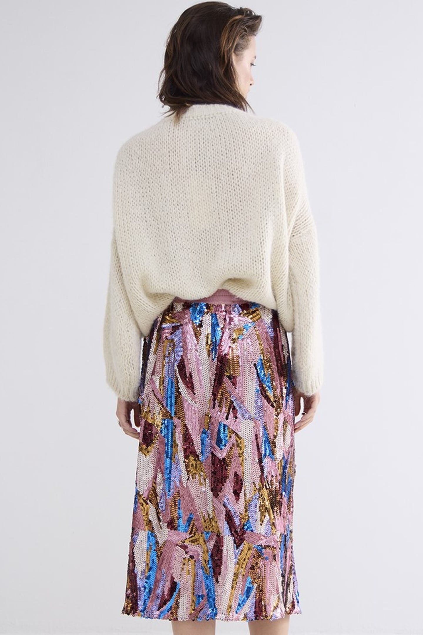 SKIRT WAVE SEQUINS MULTI 2