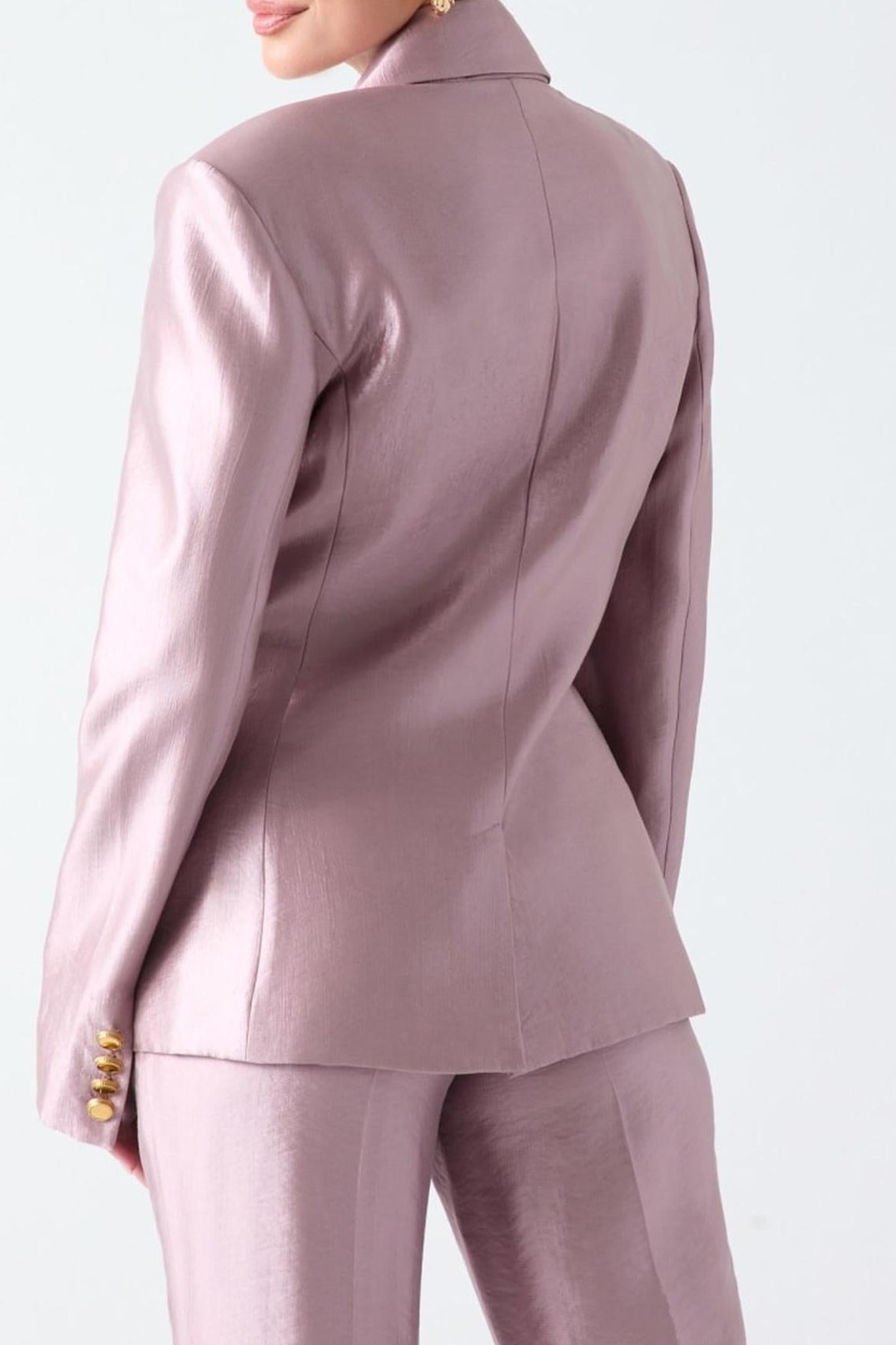 MILLA DOUBLE BREAST MAUVE BERRY 4