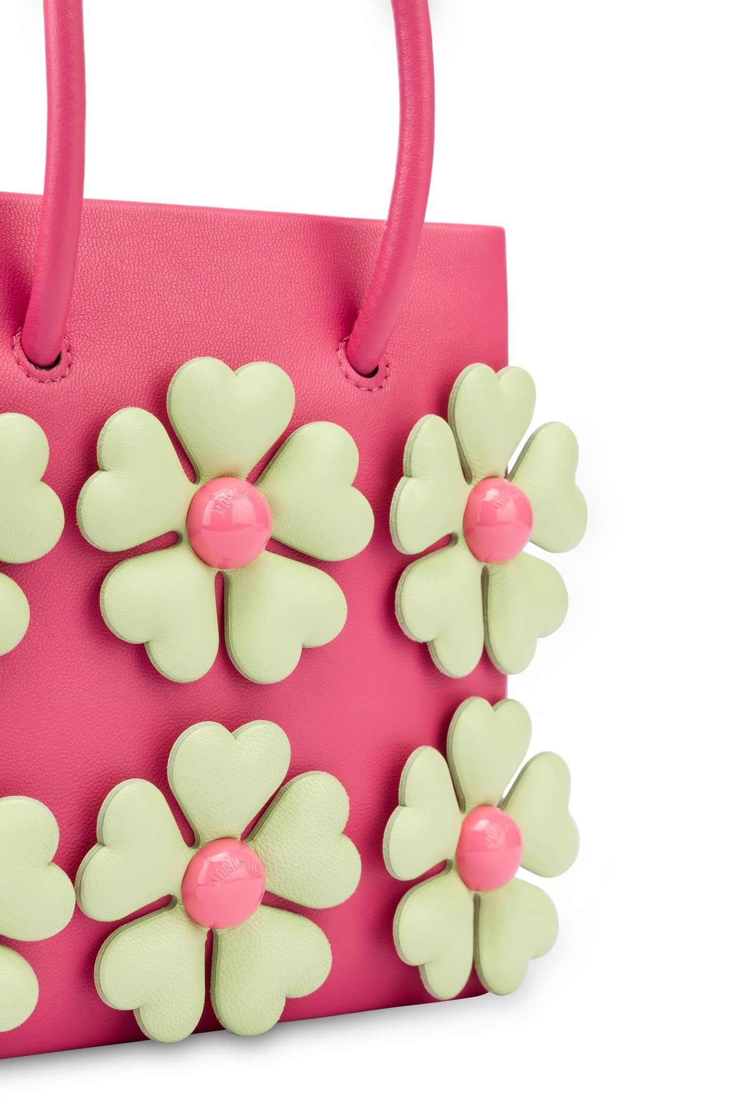 HEART FLOWERS SMALL HANDBAG PINK 5