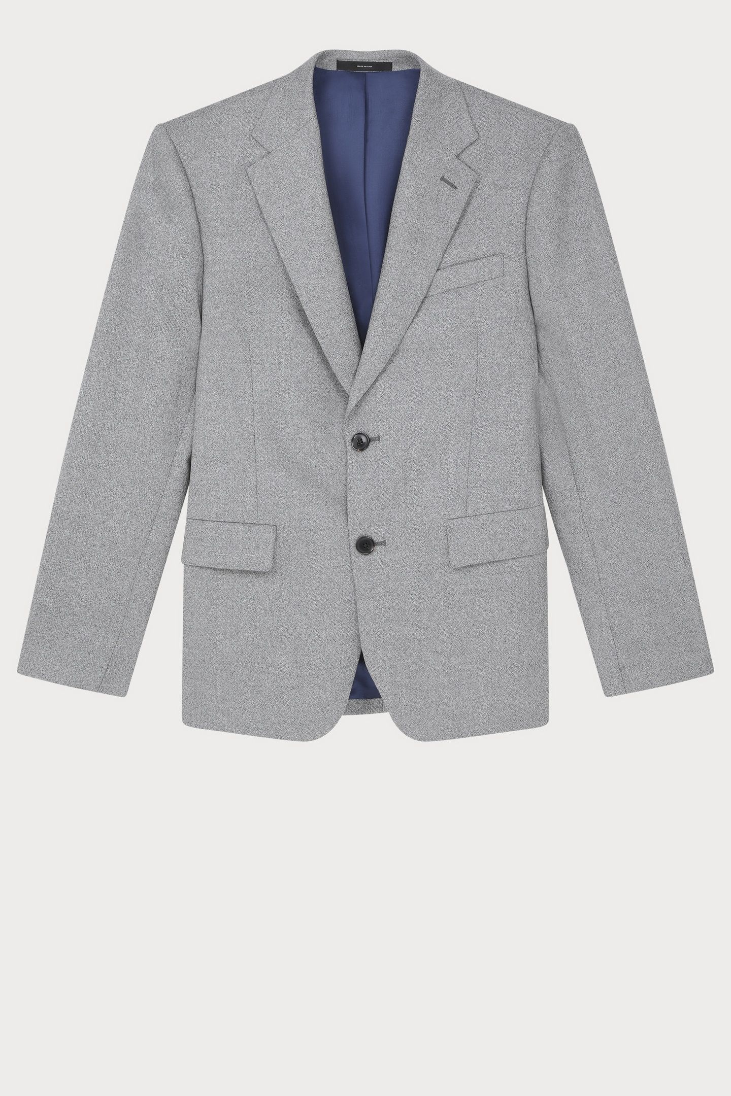 MENS TAILORED FIT 2 BUTTON JACKET GREY MELANGE 6
