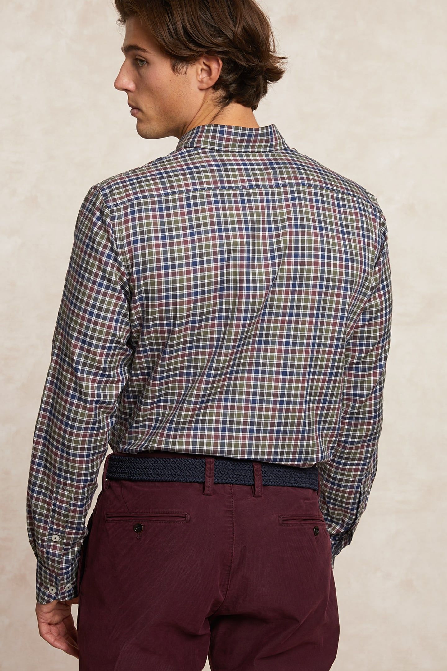 CUSTOM FIT CHECKED FLANNEL SHIRT MULTI 2