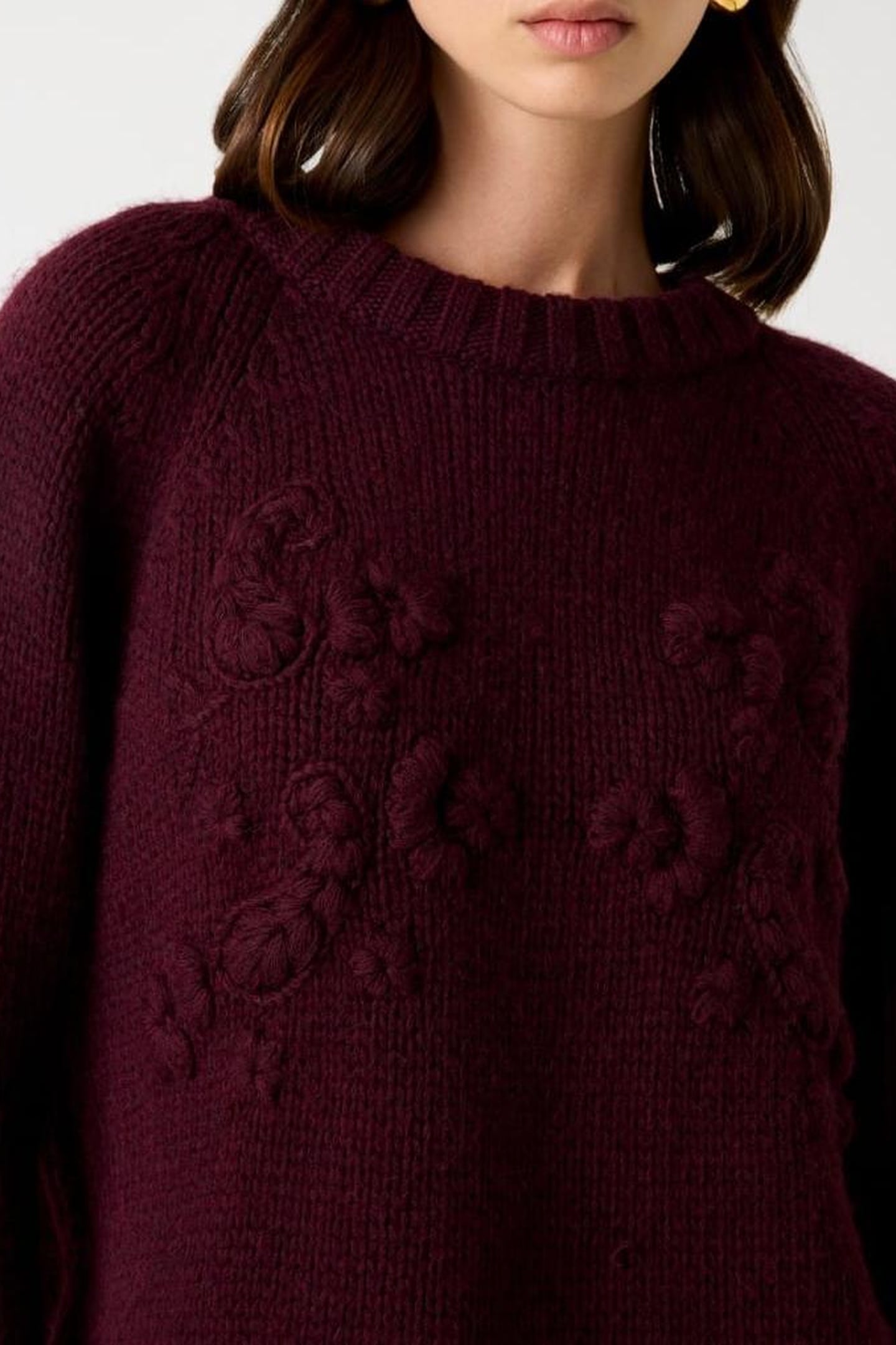 AHLAM CROP CN EMBRO REGAL PLUM HEATHER 9