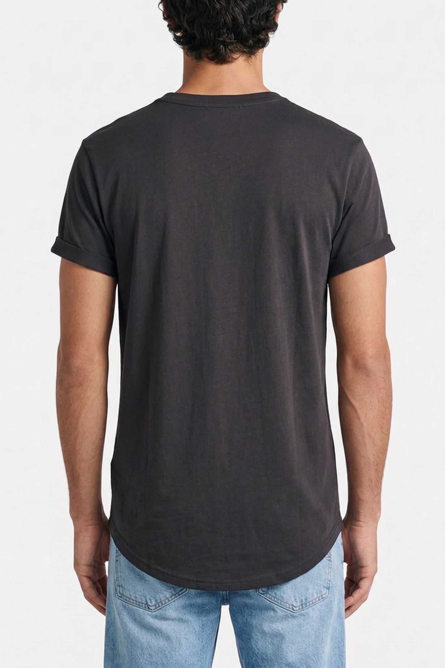 ROLL UP RELAXED T-SHIRT BLACK 2