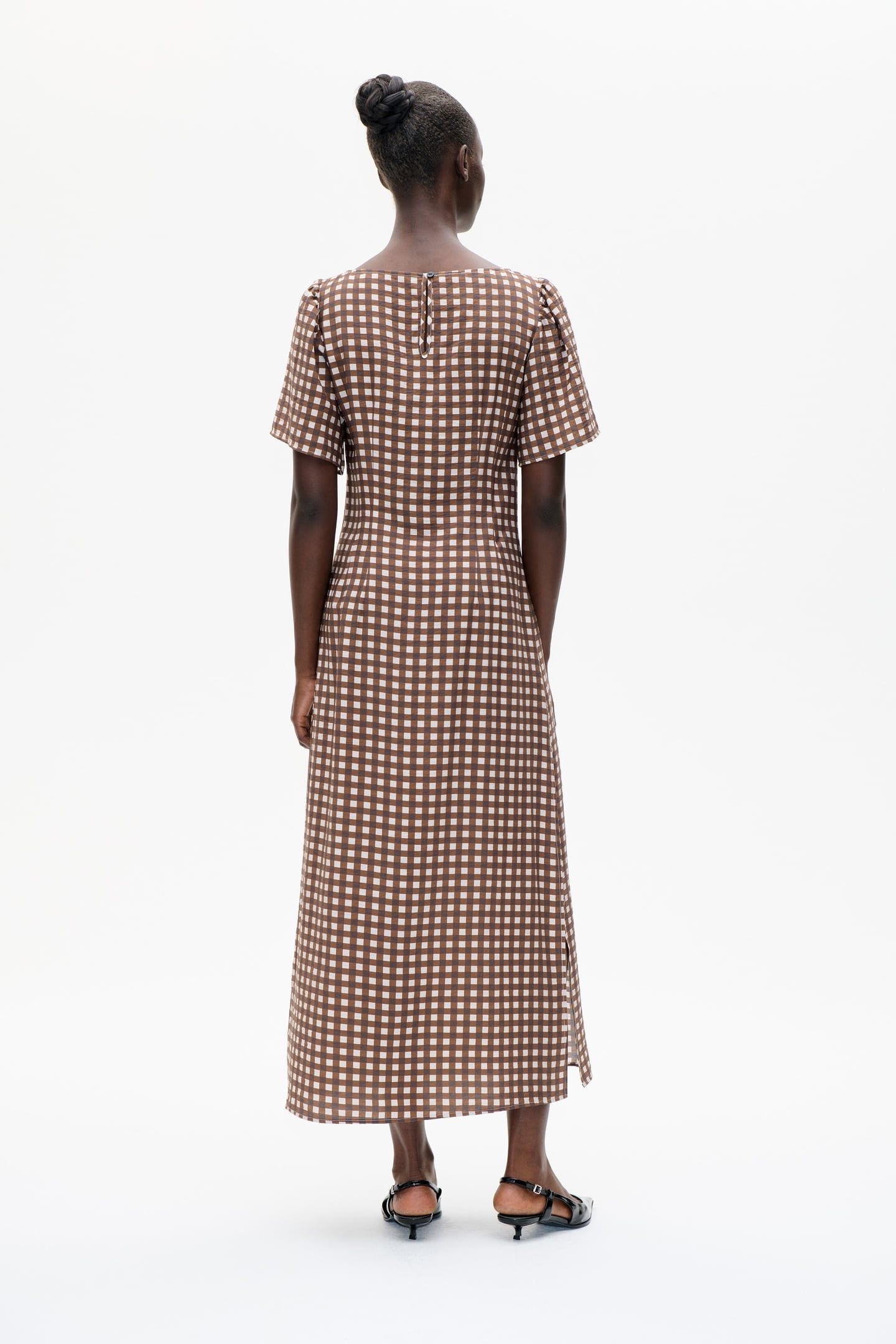 ADALENE DRESS HOT FUDGE CHECK 2