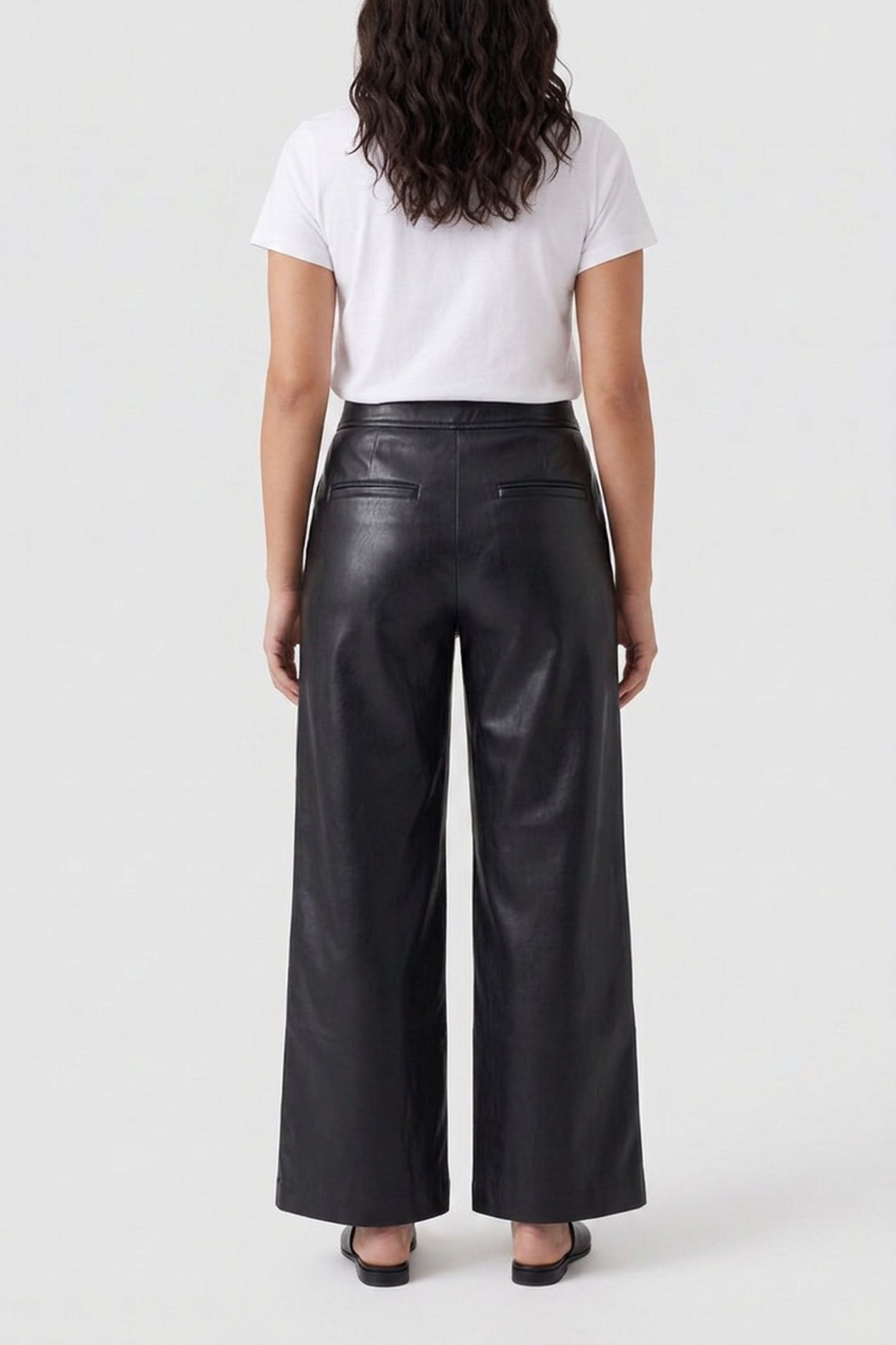 GLADYS WIDE LEG PANT JET BLACK A996 2
