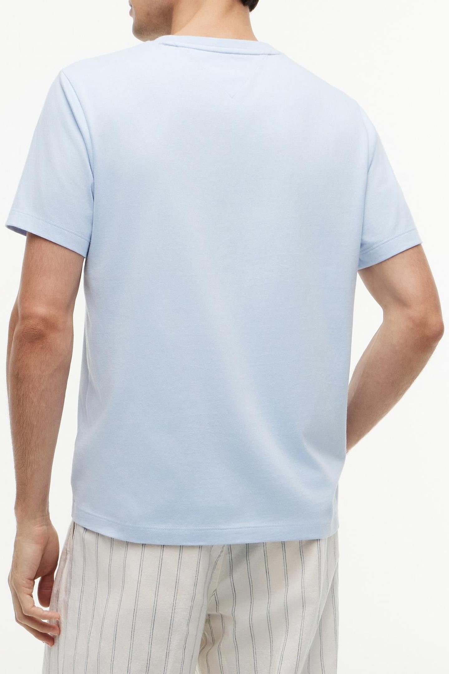 FLAG EMBROIDERY T-SHIRT SKY BLUE 3