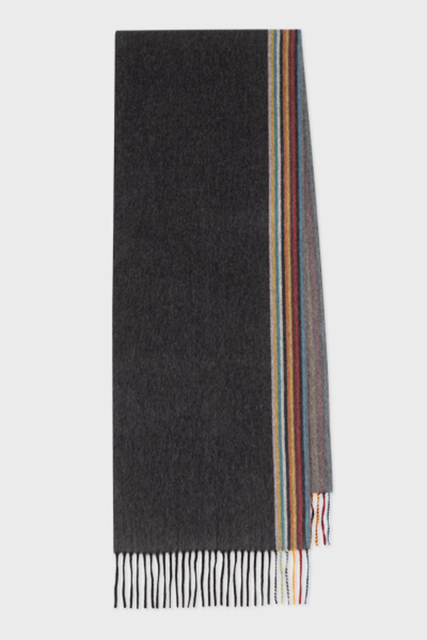 MEN SCARF SIG WOVEN EDGE BLACK 4