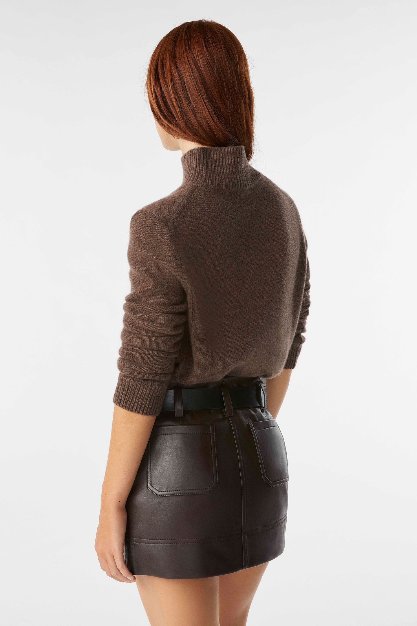 MINI SKIRT MARRON 2