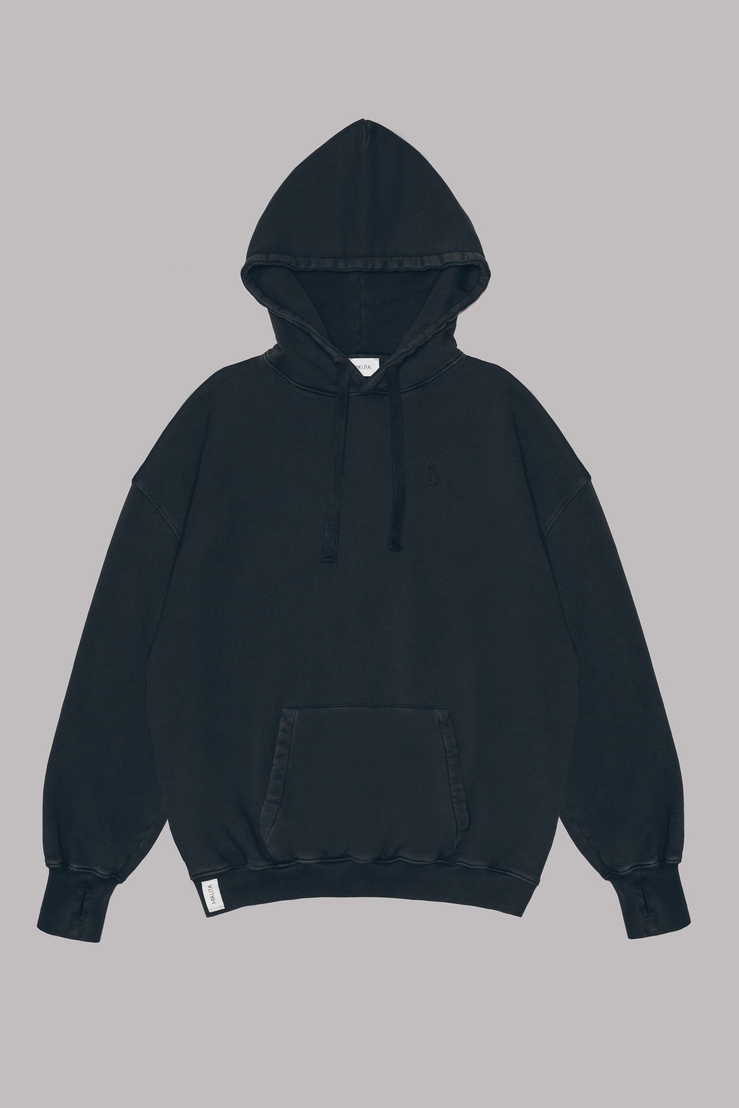 THE DARK RELAXED HOODIE BLACK 3