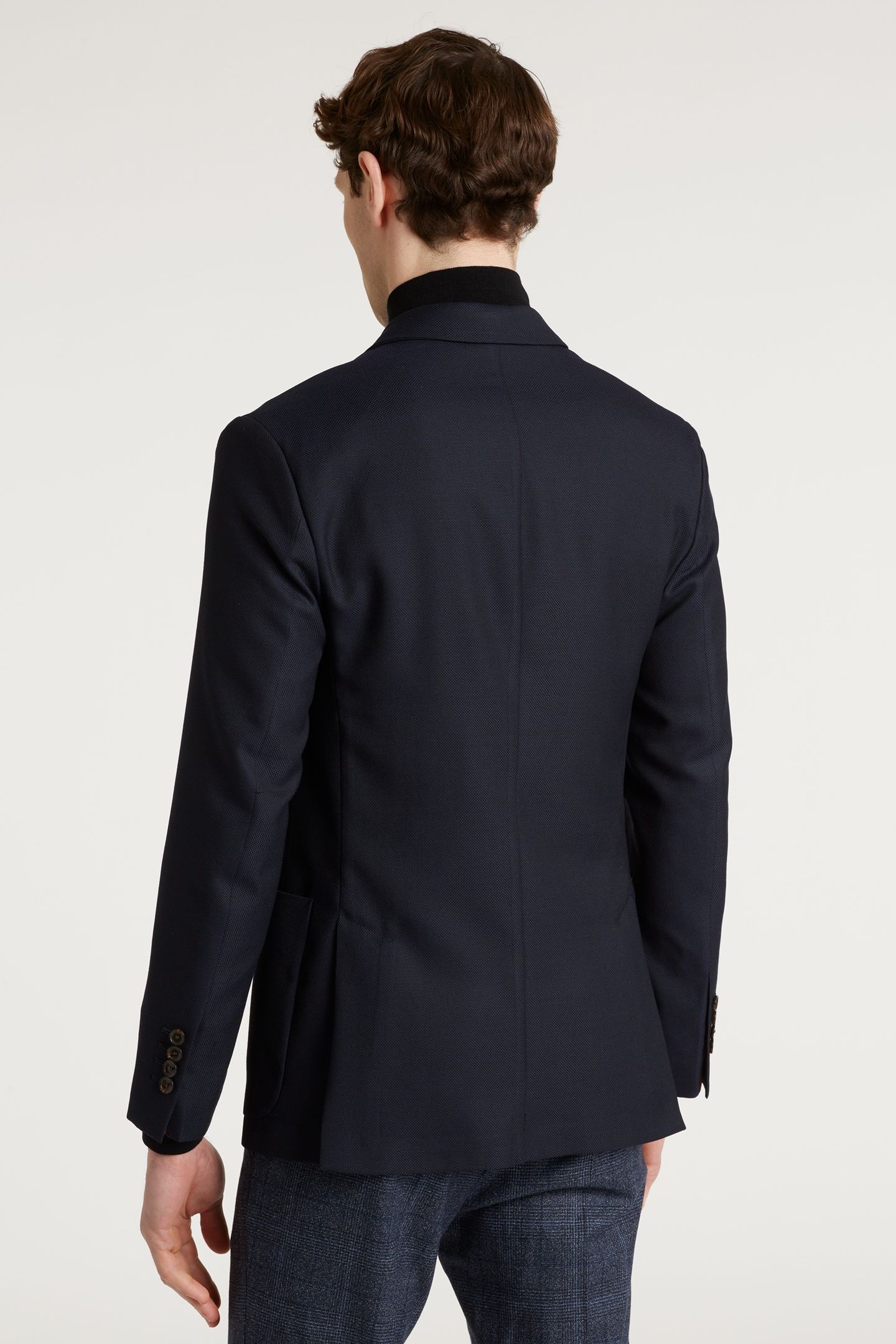 MENS 2 BTN PATCH POCKET JACKET VERY DARK NAVY 4