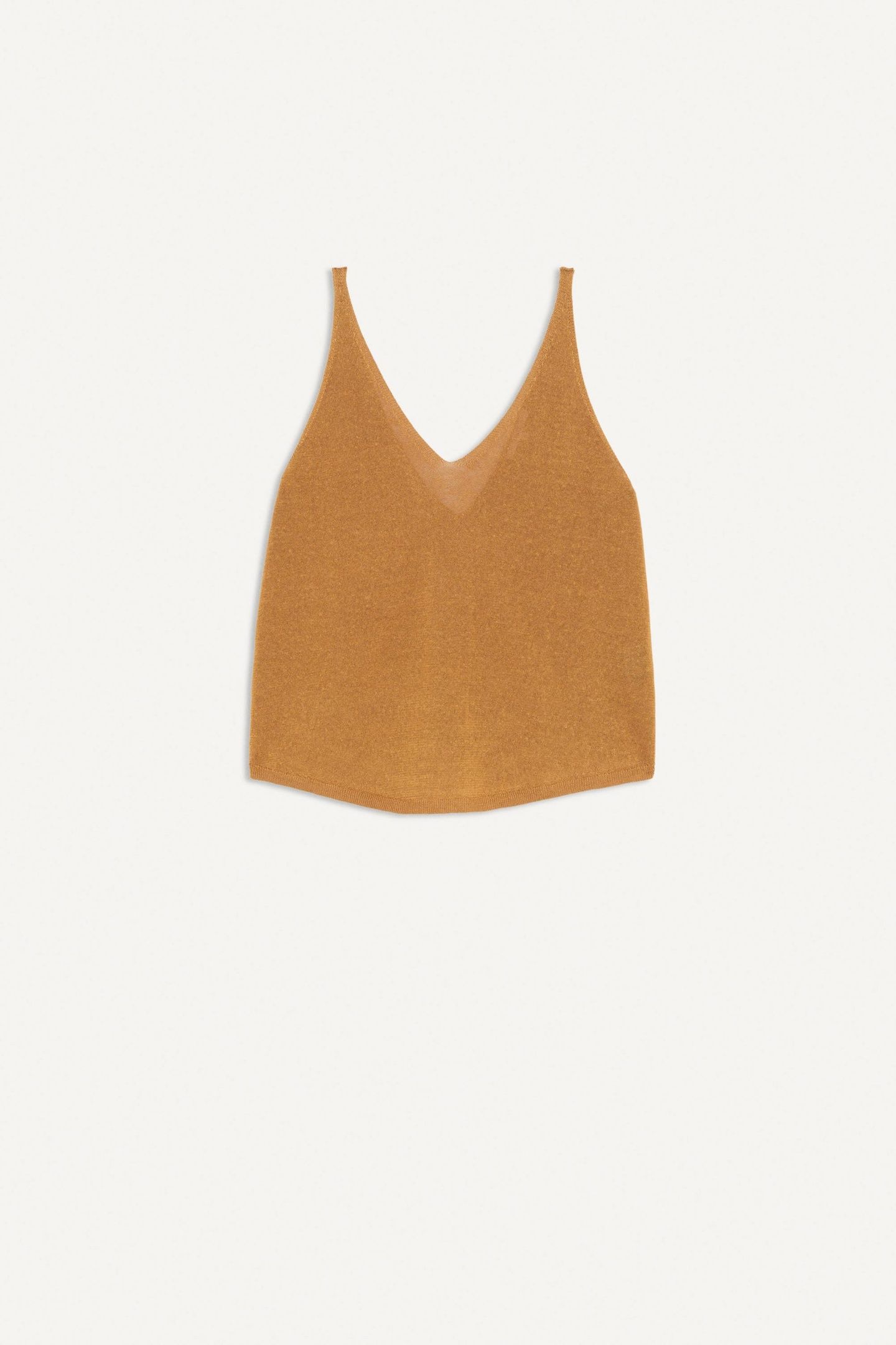 SLEEVELESS KNIT CARAMEL 4