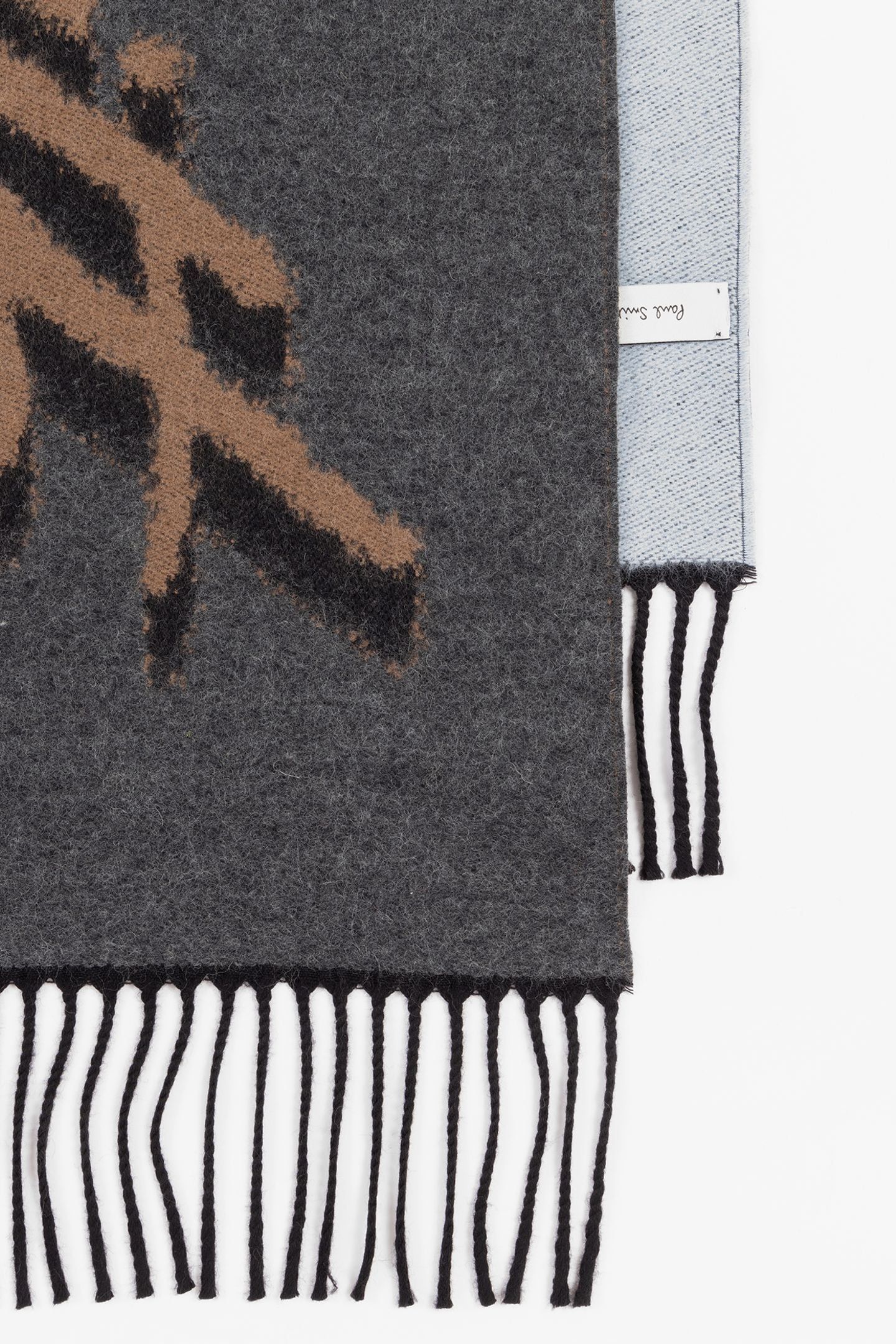 MEN SCARF LOGO COL BLOCK SLATE 8
