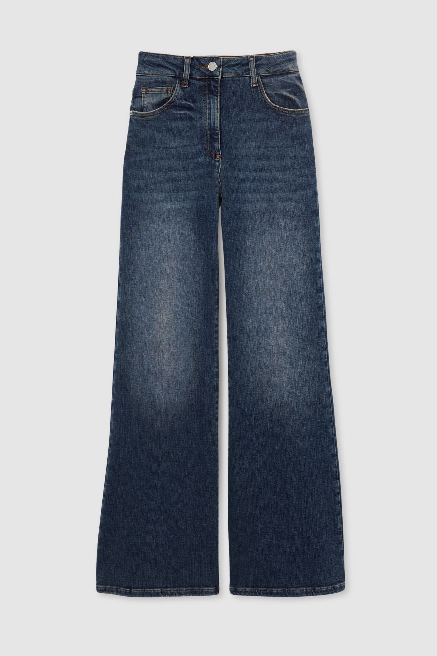 FLARE JEAN MID BLUE 4