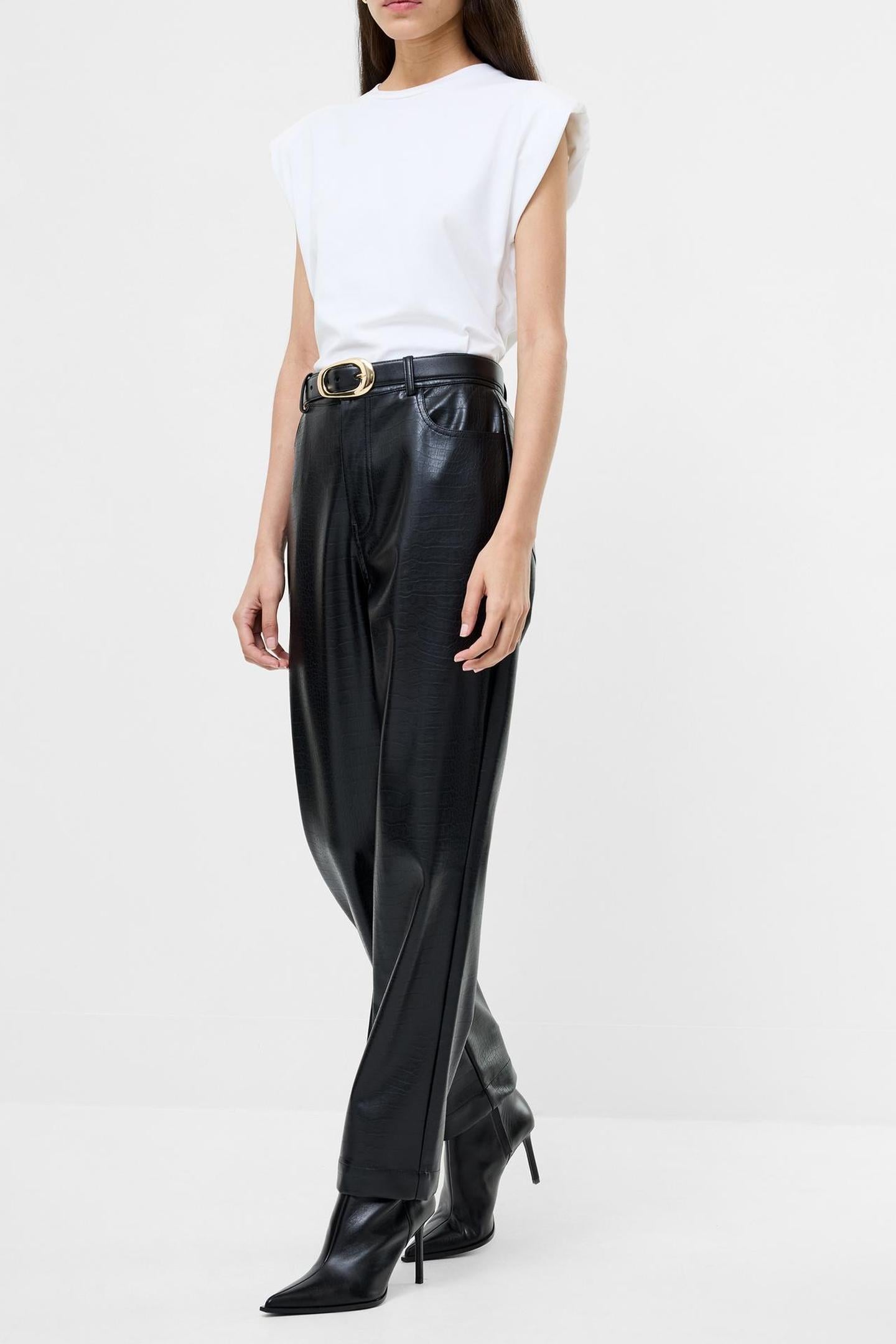 BRODY CROC PU TROUSER BLACK 1