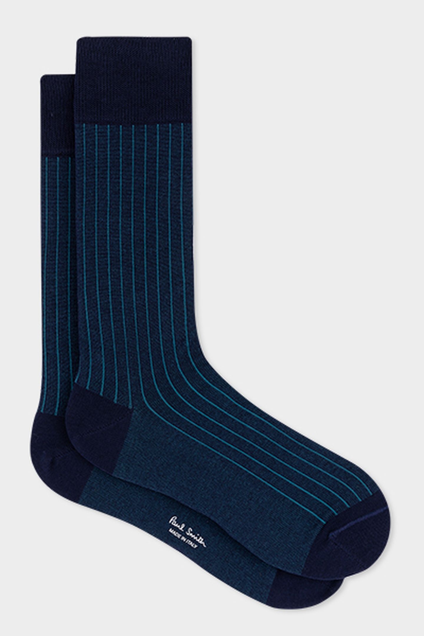 MEN SOCK SHADOW RIB NAVY 4