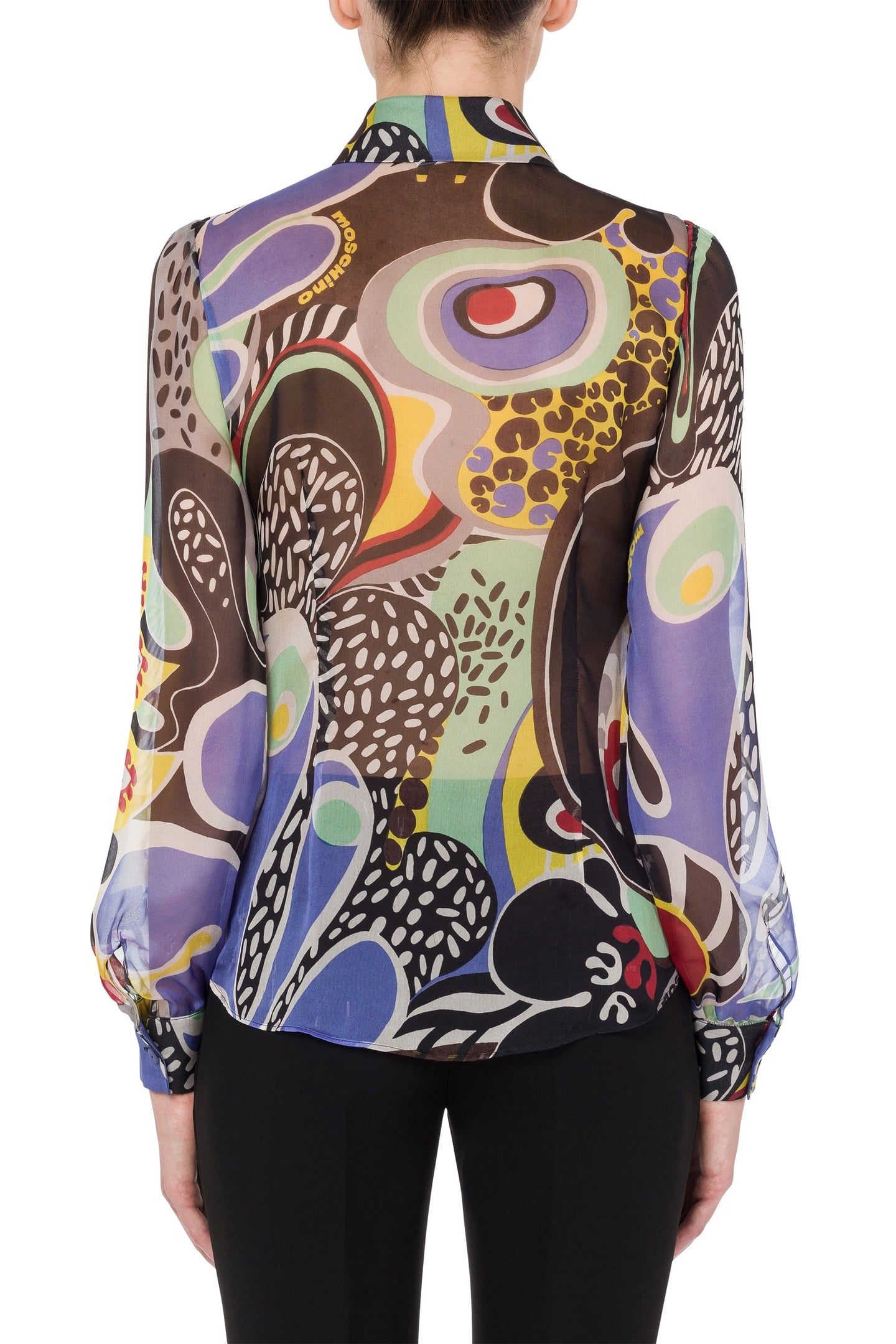 CHIFFON PSYCHEDELIC PRINT SHIRT MULTICOLOR 2