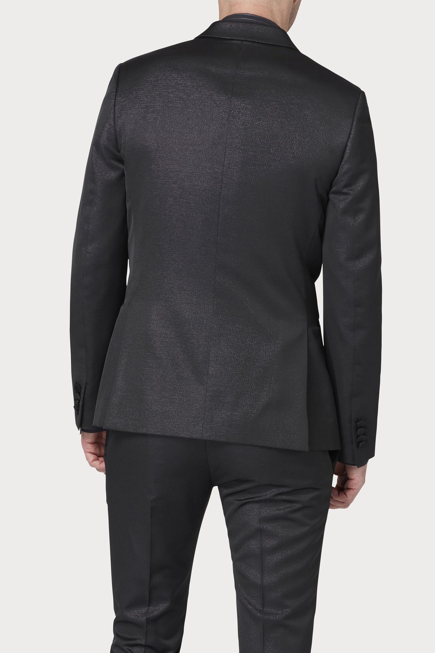 MENS 2 BUTTON JACKET BLACK 4