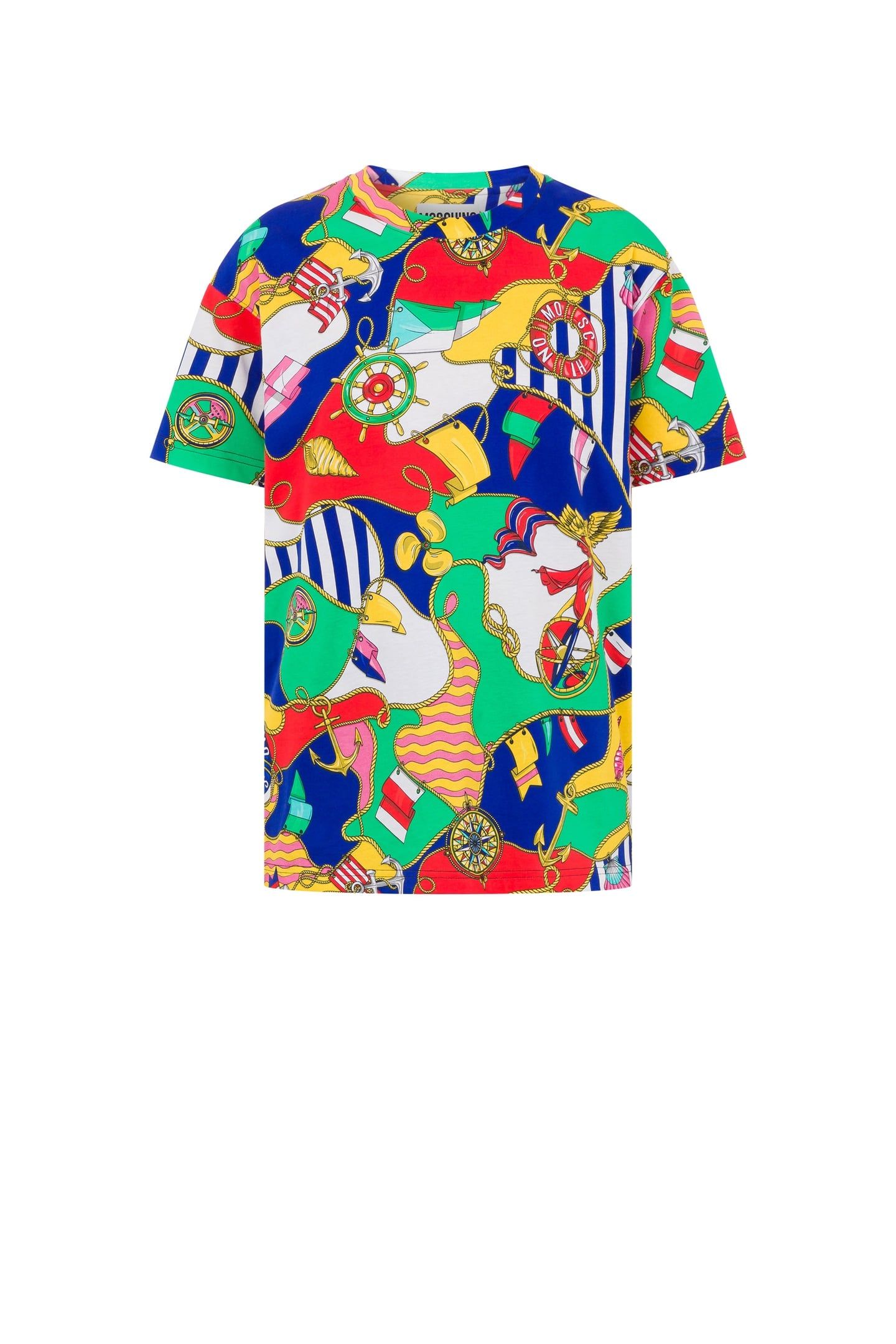 T-SHIRT IN JERSEY ALLOVER NAUTICAL MULTICOLOR 3