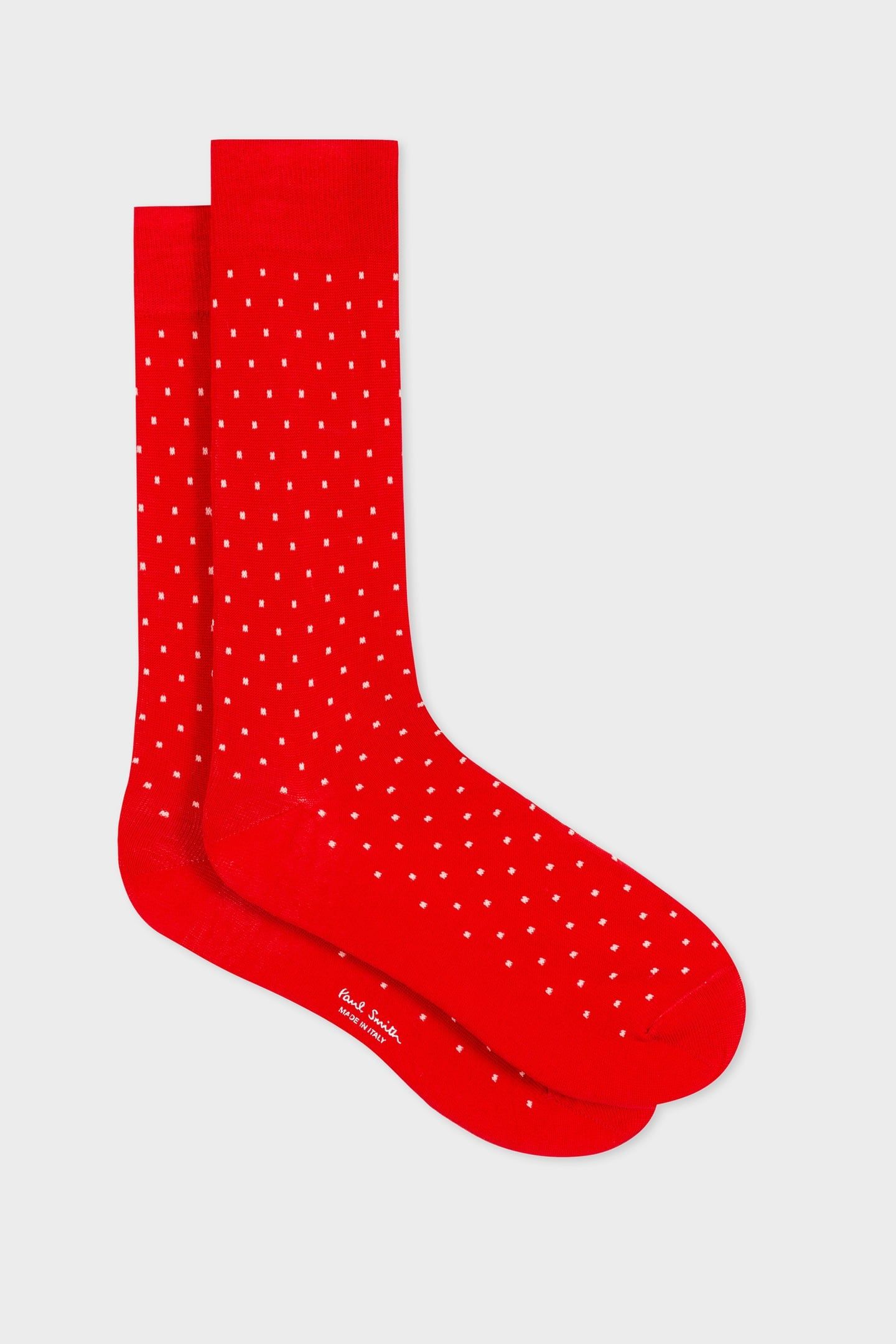 MEN SOCK PIN DOT RED 2