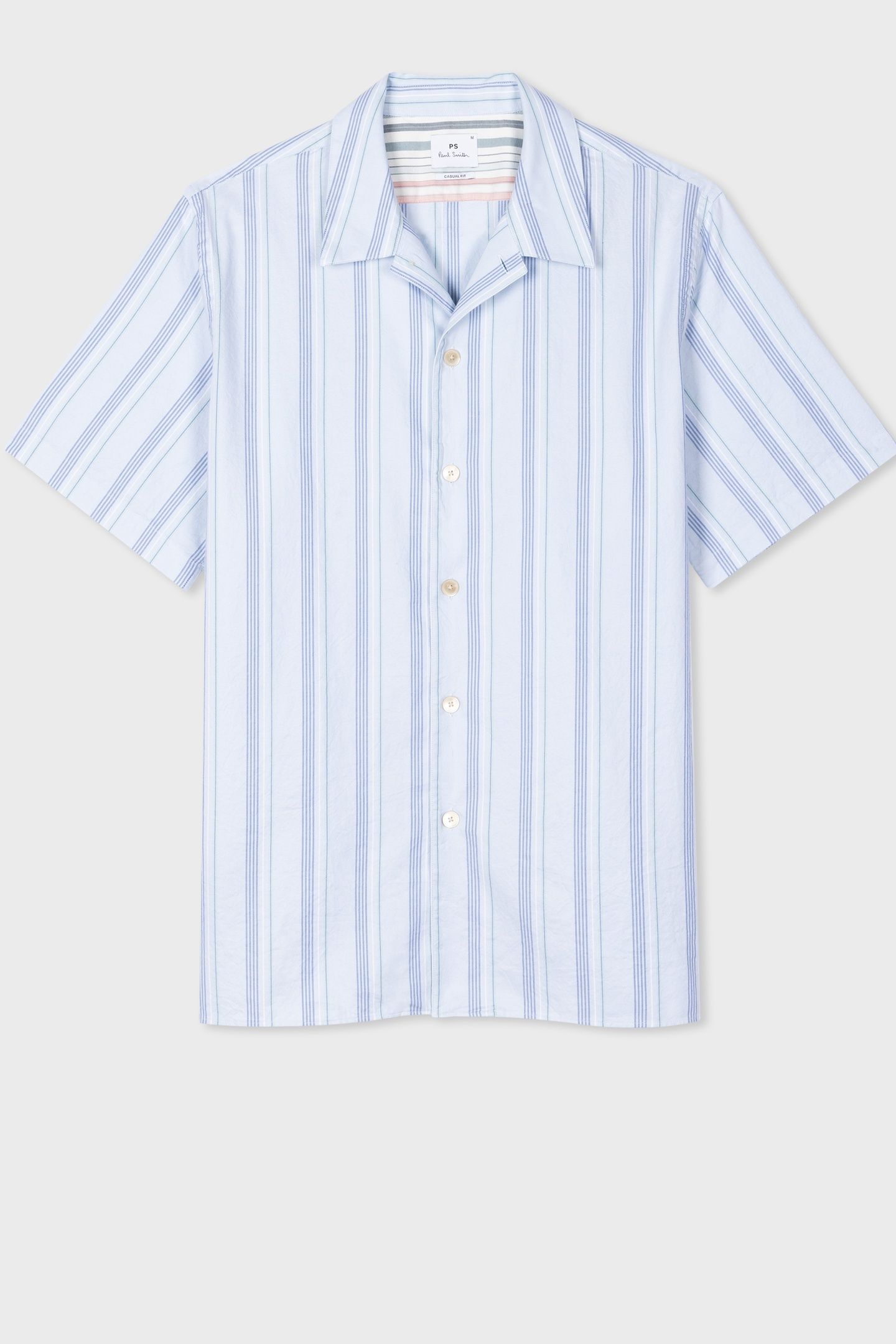 MENS SS CASUAL FIT SHIRT BLUE 4