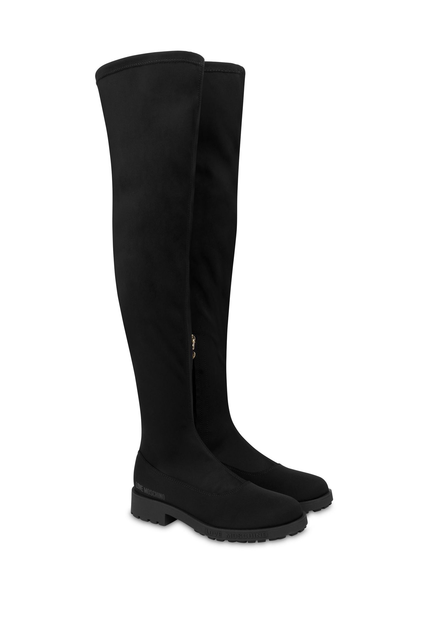 OVER-THE-KNEE LYCRA BOOTS BLACK 2