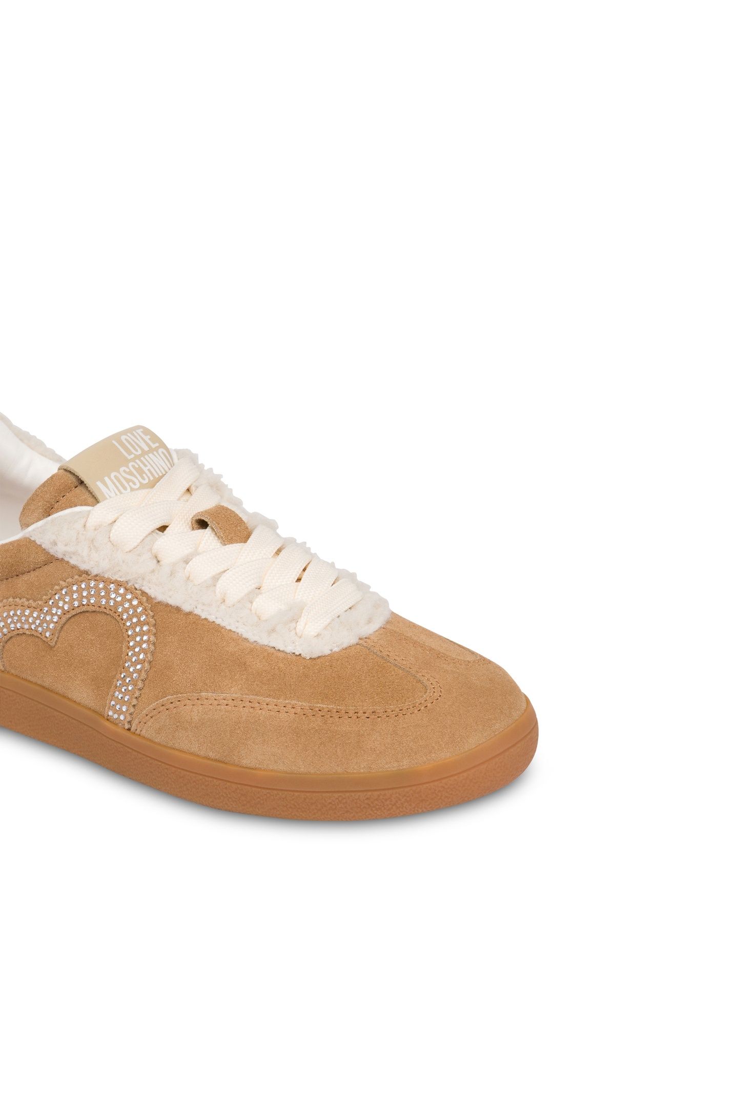 BEIGE LOW-TOP SNEAKERS WITH HEART BEIGE 3