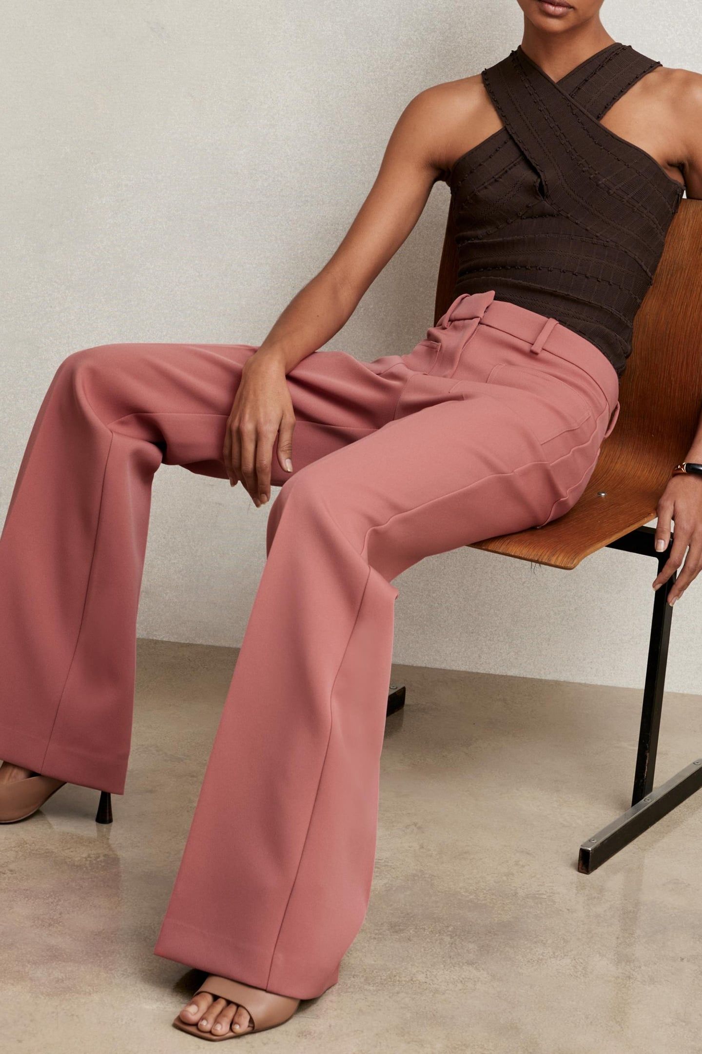 FLARE TROUSER PINK 6
