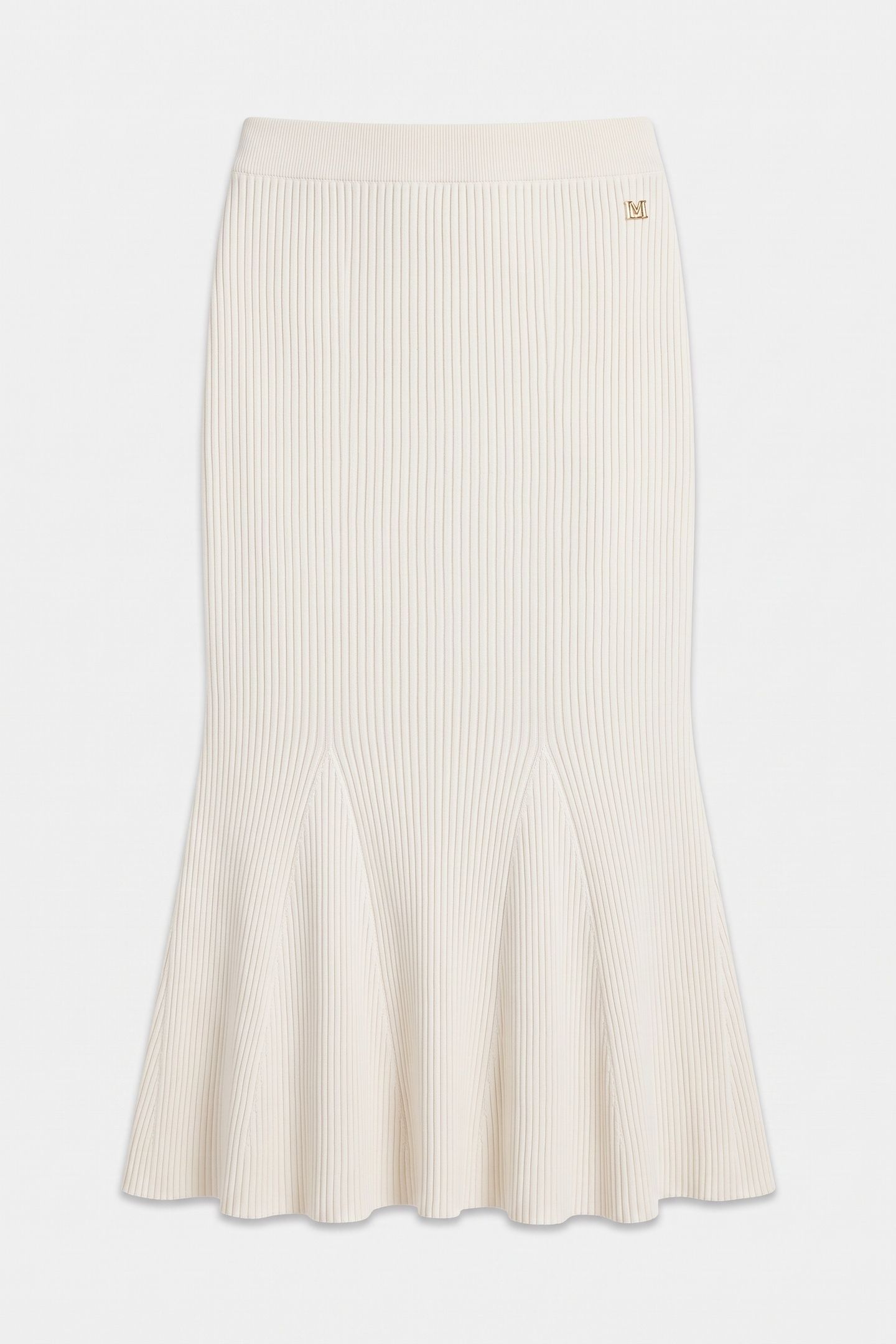 AGATHE FLARE SKIRT S MACADAMIA 3