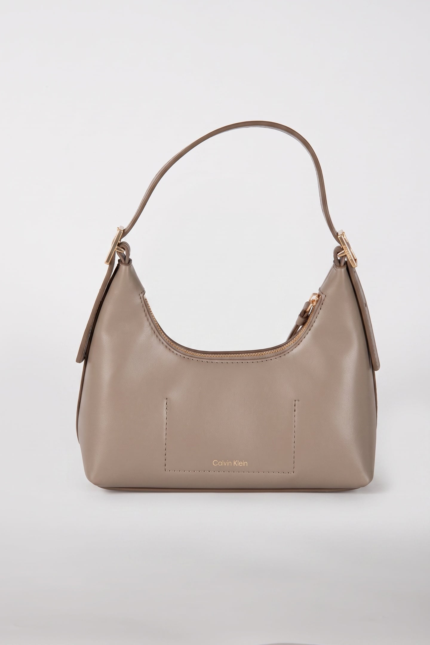 EMBLEM HARDWARE LEATHER MINI BAG DESERT TAUPE 2