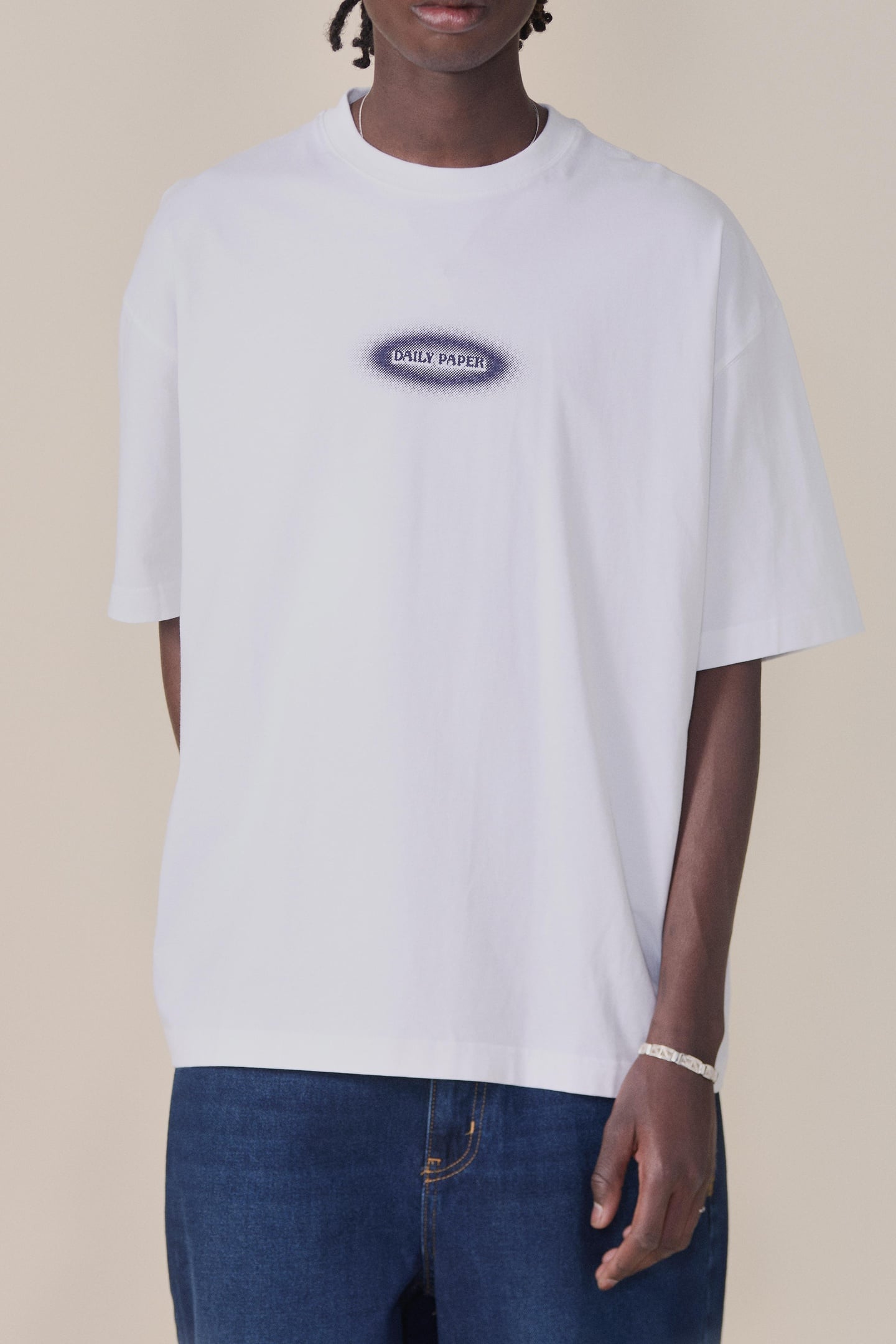 UNISEX WHITE DOTTED LOGO T-SHIRT WHITE 1